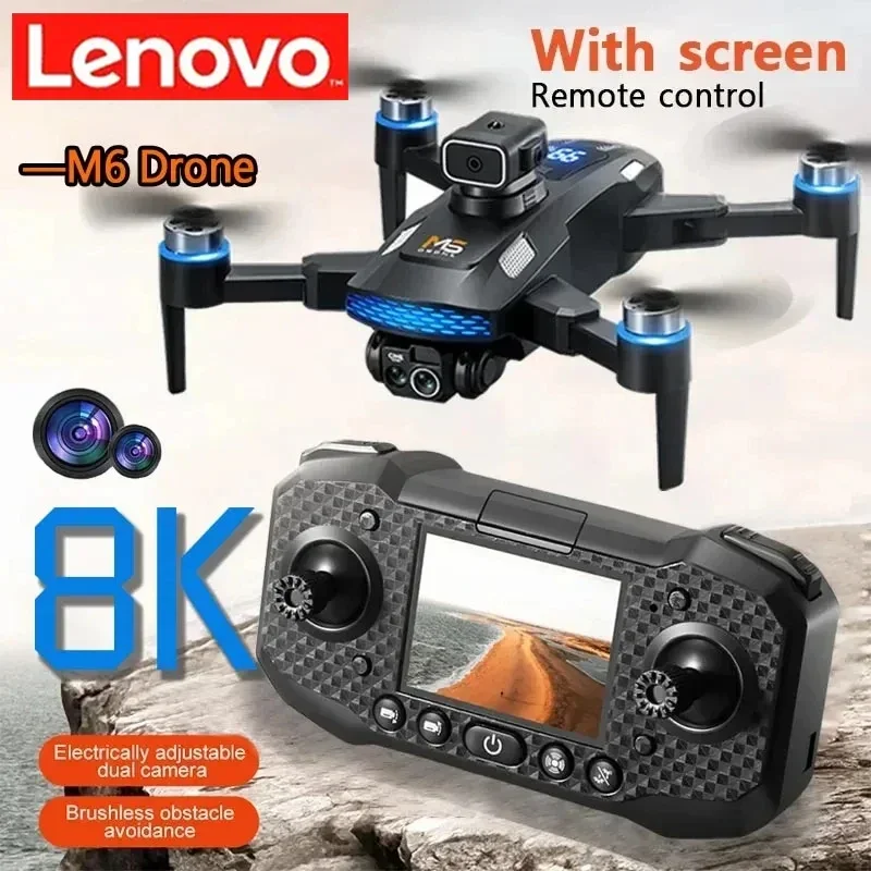 Lenovo NEW M6 Drone 8K Professional HD Camera Drones 5G WIFI FPV Video 4K UAV With Screen Remote Control RC Quadcopter Drone
Lenovo NEW M6 Drone 8K Professional HD Camera Drones 5G WIFI FPV Video 4K UAV With Screen Remote Control RC Quadcopter Drone