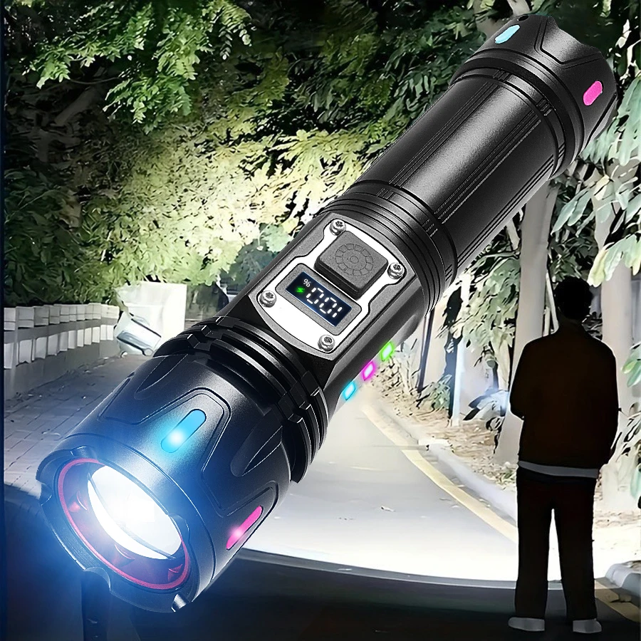 100000000LM Супер яркий фонарик Long Shot 5000M Сильный свет Светодиодные фонарики Перезаряжаемая лампа Открытый патрульный фонарь для рыбалки
100000000LM Супер яркий фонарик Long Shot 5000M Сильный свет Светодиодные фонарики Перезаряжаемая лампа Открытый патрульный фонарь для рыбалки