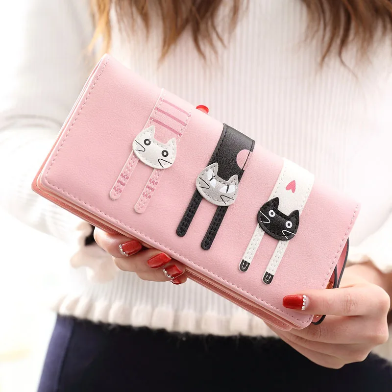 New Women's Wallet, Fashionable Cartoon Cat Zipper, Large Capacity Three Fold Wallet, Student Change Wallet, Mobile Phone Bag
New Women's Wallet, Fashionable Cartoon Cat Zipper, Large Capacity Three Fold Wallet, Student Change Wallet, Mobile Phone Bag