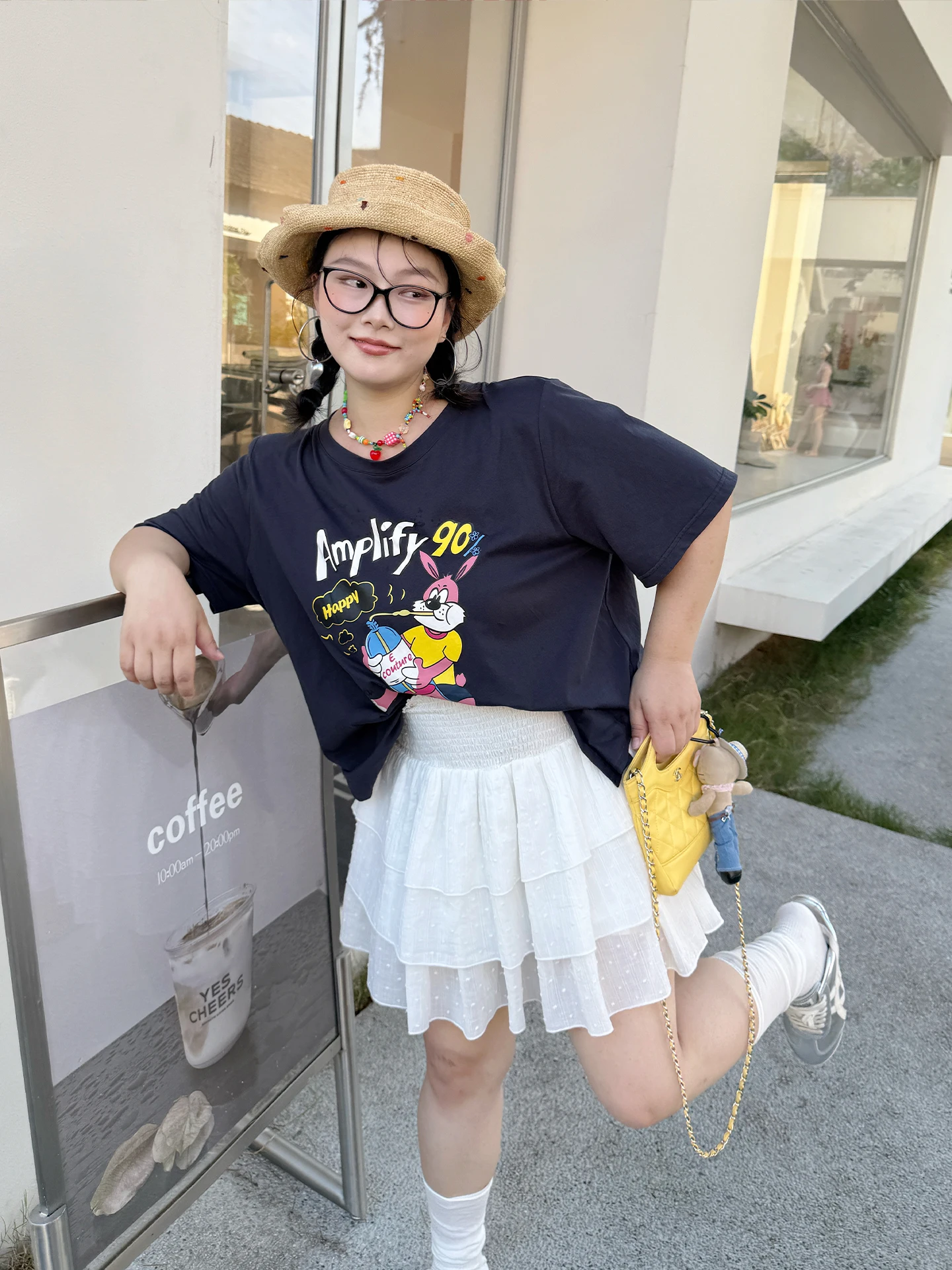 Casual Thin Cake Skirt for plus Size Women High Waist Cotton Baking Skirt Summer New Design A-Line Skirt by Tagkita
Casual Thin Cake Skirt for plus Size Women High Waist Cotton Baking Skirt Summer New Design A-Line Skirt by Tagkita