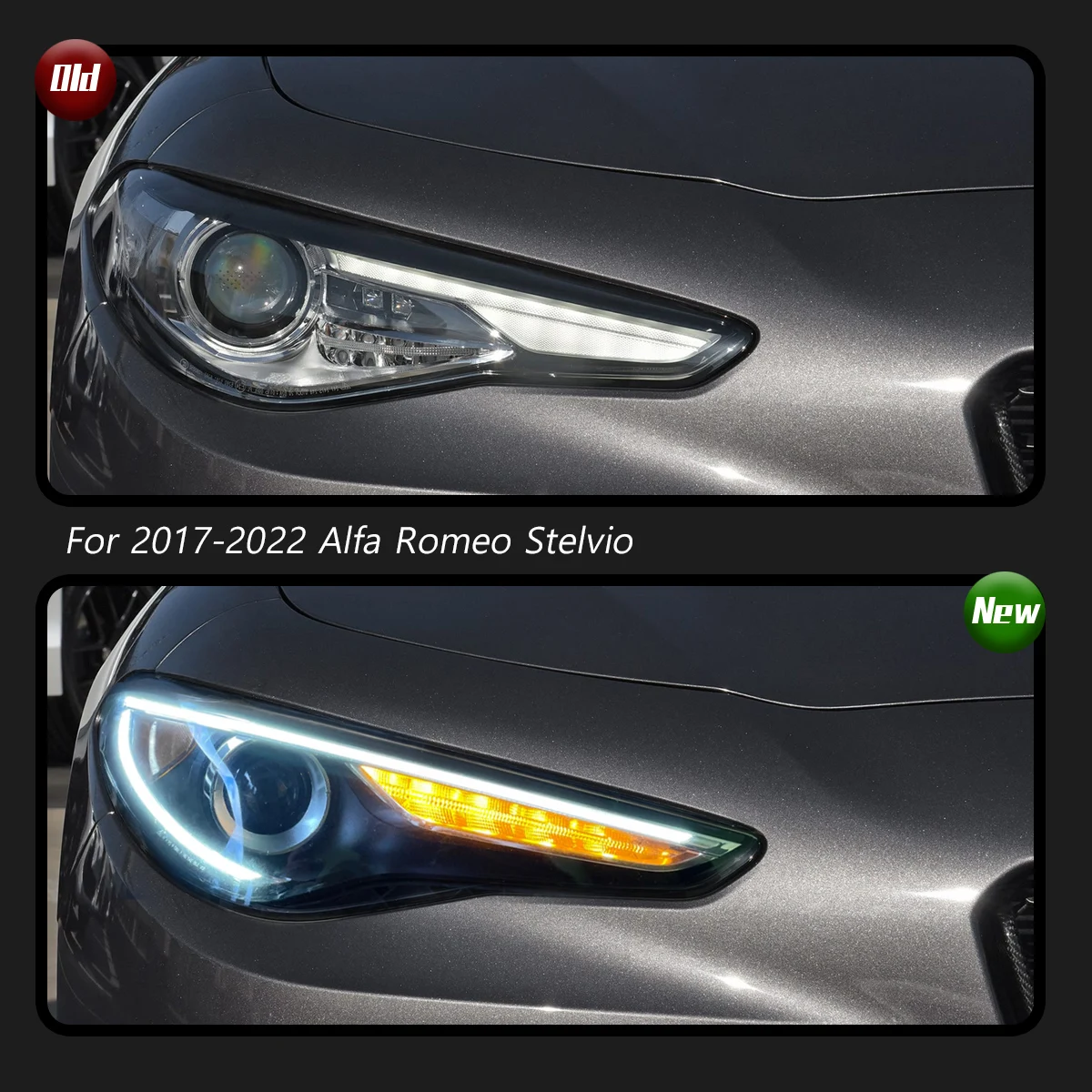 TYPY New LED Car Headlights For Alfa Romeo Stelvio Headlight 2017-2022 Signals Auto Accessories Daytime Running Lights
TYPY New LED Car Headlights For Alfa Romeo Stelvio Headlight 2017-2022 Signals Auto Accessories Daytime Running Lights