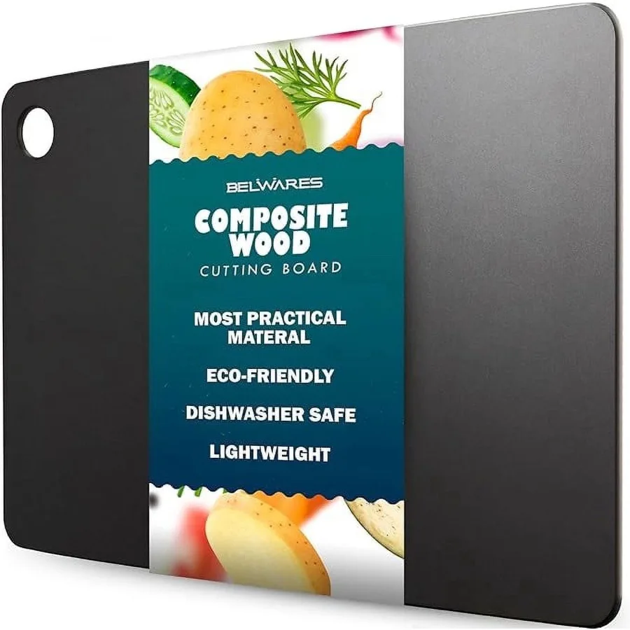 Dishwasher Safe Cutting Board for Kitchen Large Composite Wood Chopping Board Thin Lightweight Heat Resistant BPA-Free Cutting
Dishwasher Safe Cutting Board for Kitchen Large Composite Wood Chopping Board Thin Lightweight Heat Resistant BPA-Free Cutting