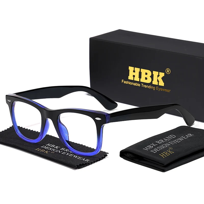 HBK Fashion Men's Eyeglass Frame Brand Square Design High-Quality TR-90 Frame Women's Anti Blue Light Computer Glasses
HBK Fashion Men's Eyeglass Frame Brand Square Design High-Quality TR-90 Frame Women's Anti Blue Light Computer Glasses