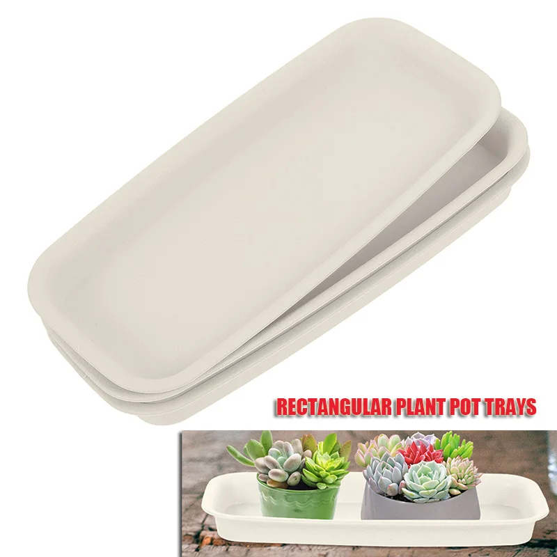 3 Pcs Garden Pot Saucers Rectangular Waterproof Tray Plant Drip Trays Shelf Rectangular Planter Plastic Window Support
3 Pcs Garden Pot Saucers Rectangular Waterproof Tray Plant Drip Trays Shelf Rectangular Planter Plastic Window Support