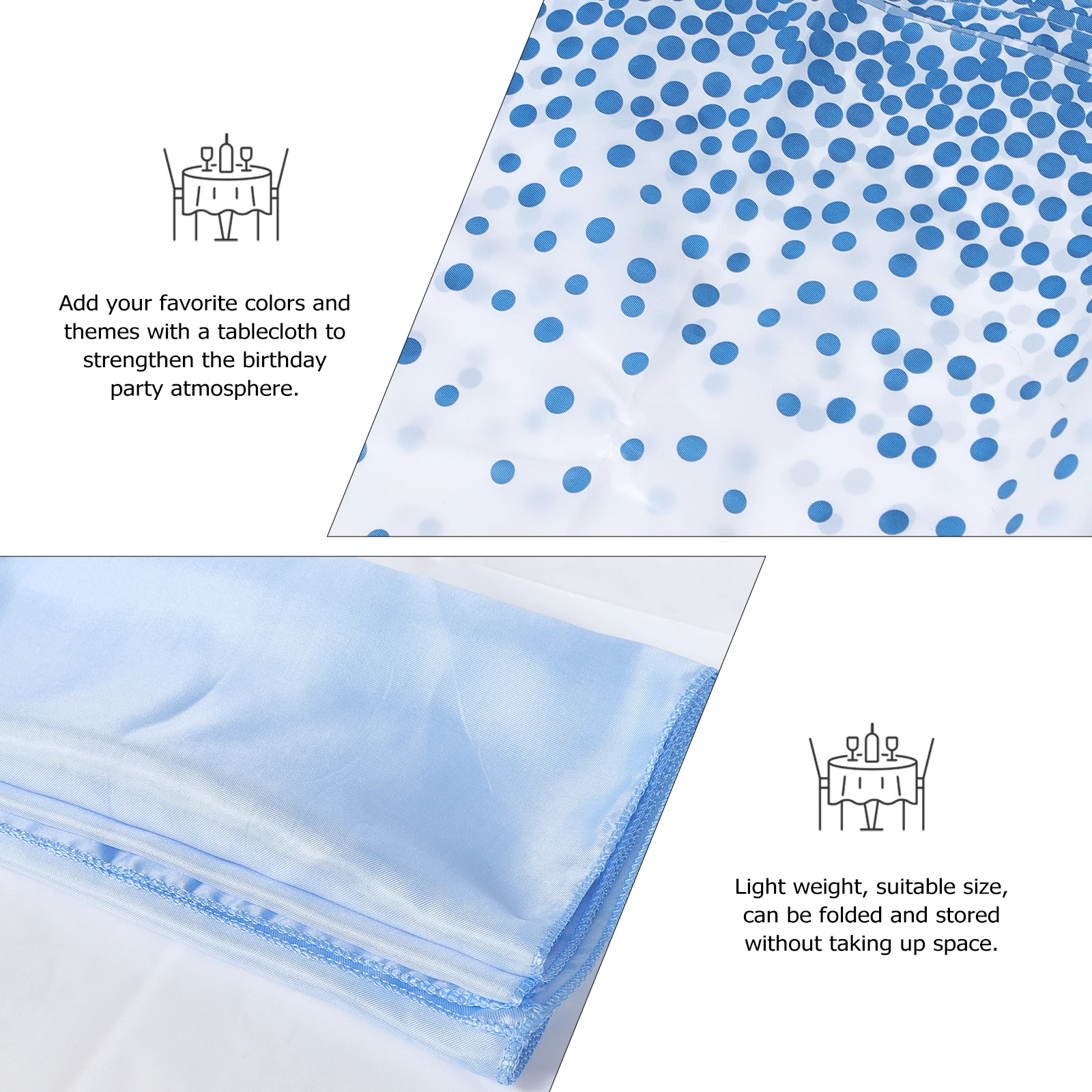 2Pcs Plastic Tablecloth Lightweight Foldable Birthday Decorations Kids Party Tablecover Festive Tabletop ClothReusable
2Pcs Plastic Tablecloth Lightweight Foldable Birthday Decorations Kids Party Tablecover Festive Tabletop ClothReusable