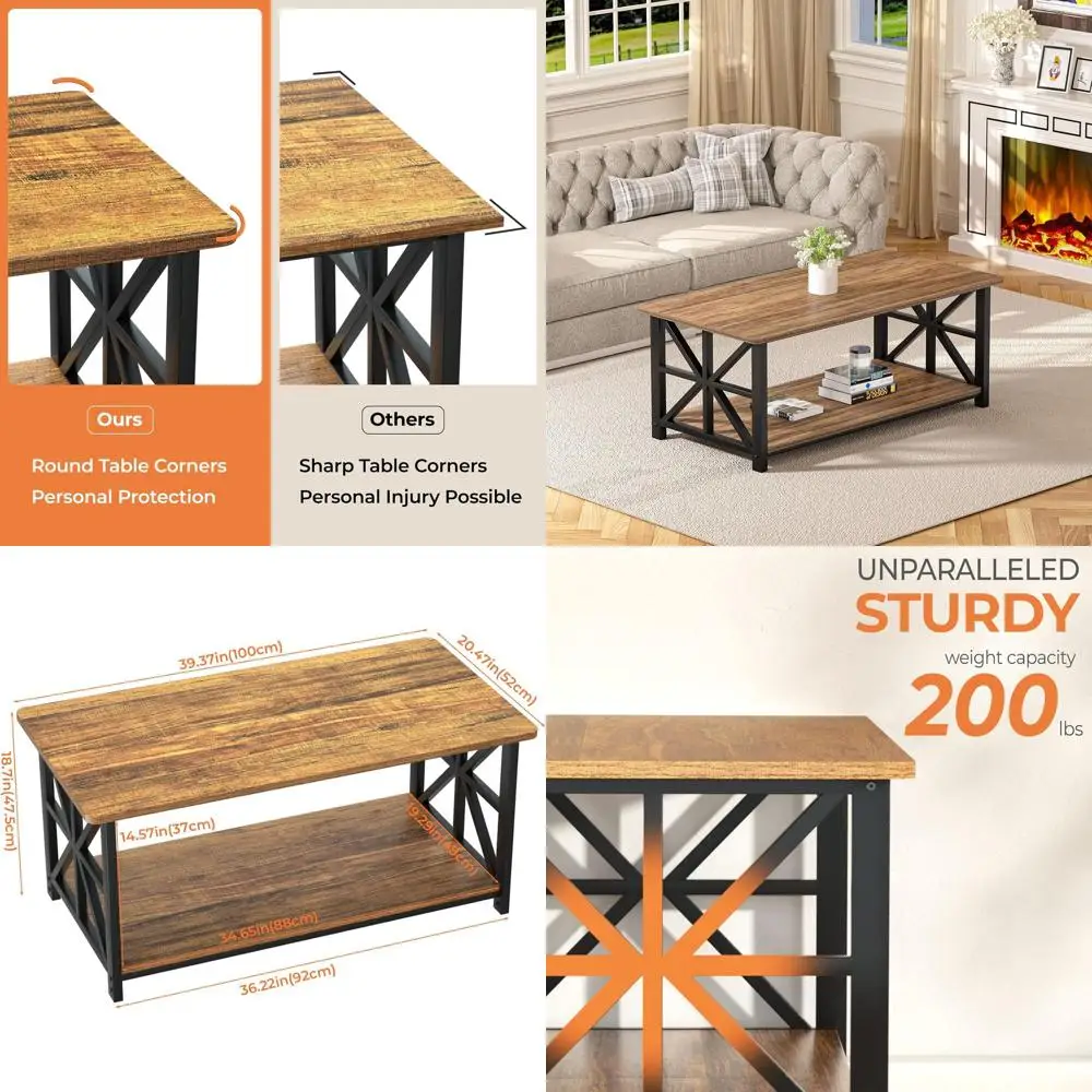 Круглый журнальный столик с 2-уровневой полкой для хранения для гостиной, цвет орех 39
Круглый журнальный столик с 2-уровневой полкой для хранения для гостиной, цвет орех 39