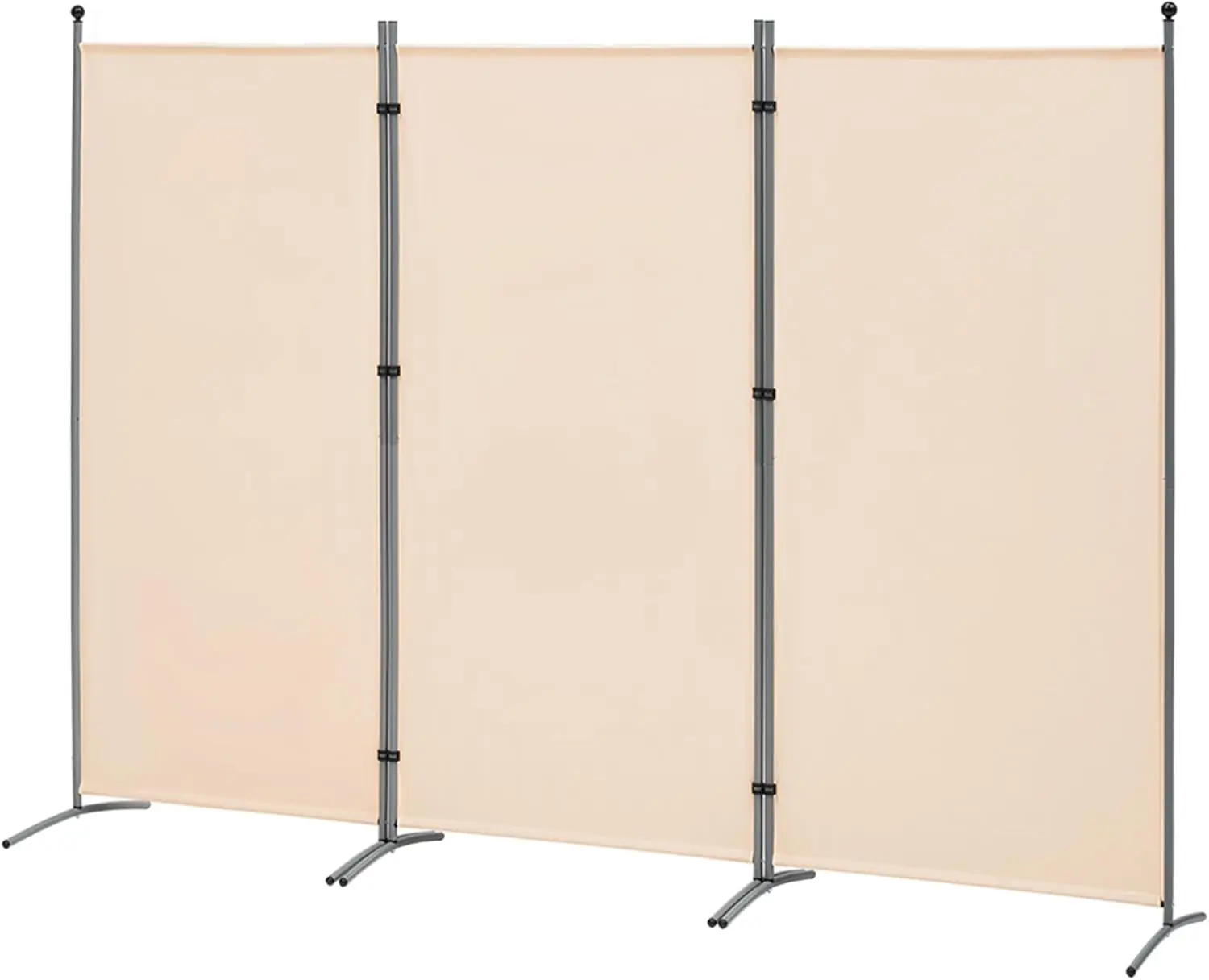3-Panel Folding Room Divider Privacy Screen, Freestanding Fabric Partition for Home Office, 102" W x 71" H Beige
3-Panel Folding Room Divider Privacy Screen, Freestanding Fabric Partition for Home Office, 102" W x 71" H Beige