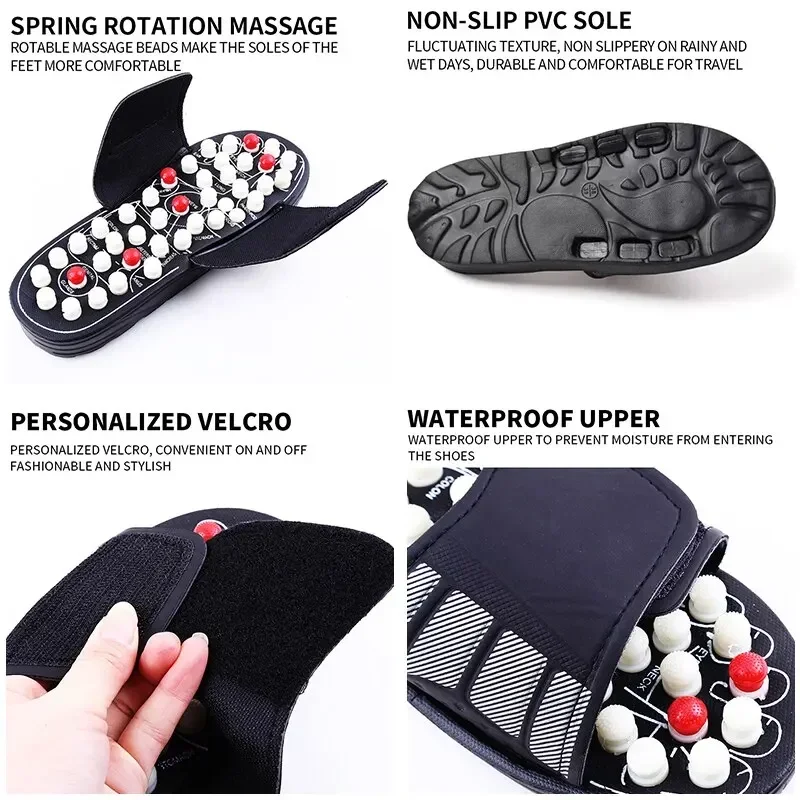 New Feet Massage Slippers Foot Reflexology Acupuncture Therapy Massager Walk Stone Shoes Acupuncture Cobblestone Massager
New Feet Massage Slippers Foot Reflexology Acupuncture Therapy Massager Walk Stone Shoes Acupuncture Cobblestone Massager