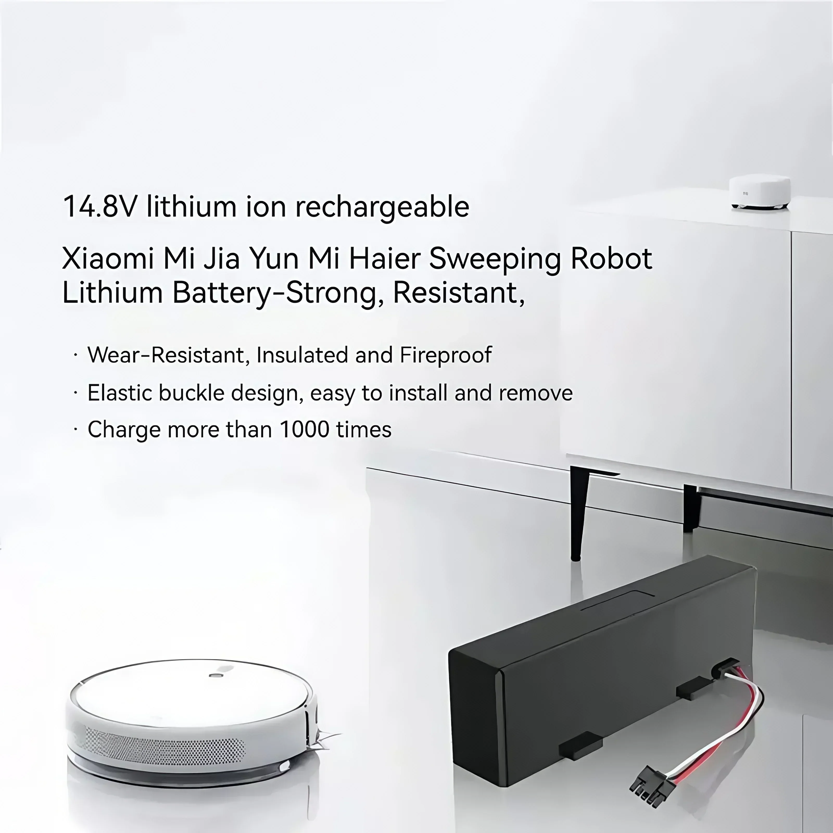 For XIAOMI(Mijia) 14.8V sweeping machine mop Pro robot vacuum cleaner battery replacement STYTJ02YM Yunmi MVVO1-JG Haier JX37
For XIAOMI(Mijia) 14.8V sweeping machine mop Pro robot vacuum cleaner battery replacement STYTJ02YM Yunmi MVVO1-JG Haier JX37