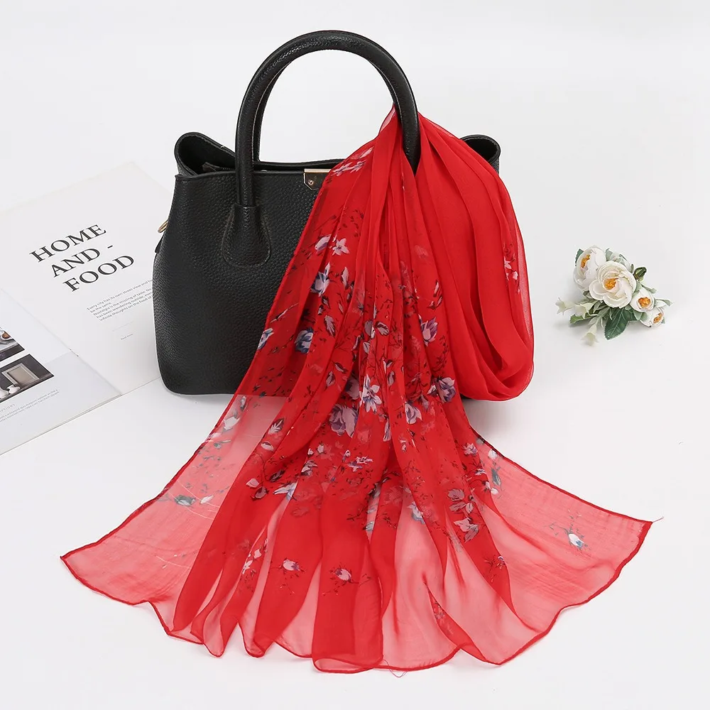 Versatile 160*50cm Flower Printed Hijab Long Size Breathable Women Shawl Sun Protection Elegant Georgette Scarf Summer for Women
Versatile 160*50cm Flower Printed Hijab Long Size Breathable Women Shawl Sun Protection Elegant Georgette Scarf Summer for Women
