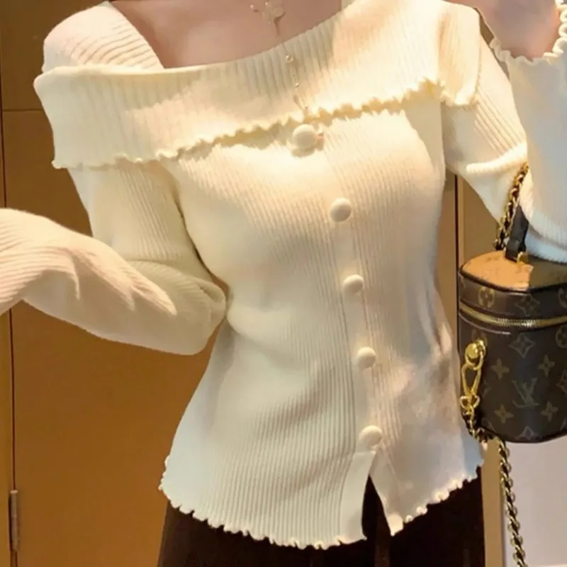 Женская одежда, весенне-осенний модный повседневный однотонный вязаный кардиган с разрезом на шее, женский тренд, модный ветровой кардиган Pure Desire
Женская одежда, весенне-осенний модный повседневный однотонный вязаный кардиган с разрезом на шее, женский тренд, модный ветровой кардиган Pure Desire