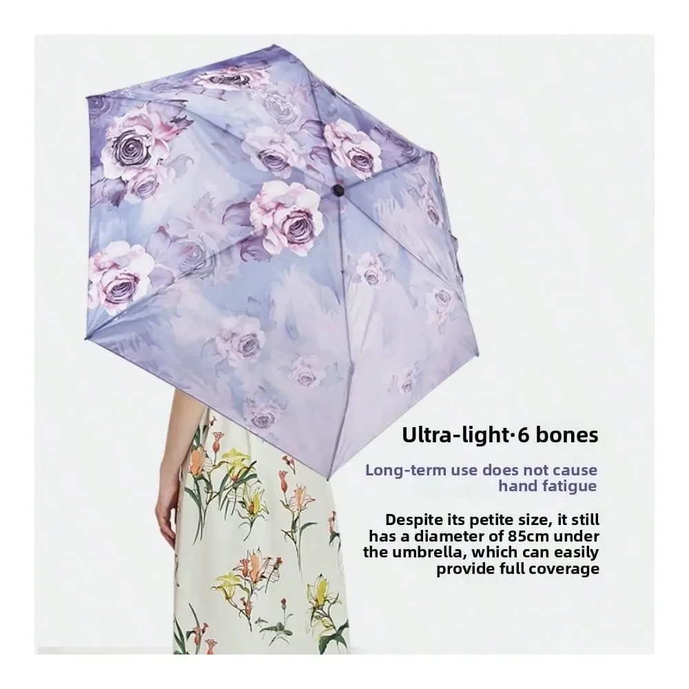 Carbon Fiber Folding Umbrella For Women, Portable Featherweight Alloy Parasol, Manual ThreeFold Rain And Sun Umbrella With 210T
Carbon Fiber Folding Umbrella For Women, Portable Featherweight Alloy Parasol, Manual ThreeFold Rain And Sun Umbrella With 210T
