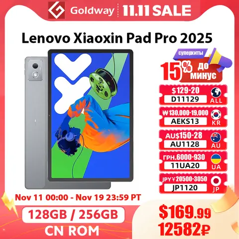Lenovo Xiaoxin Pad Pro 2025 Tablet 128GB 256GB ROM Dimensity 8300 12.7'' 144Hz 2.9K Display 10200mAh 45W Charging Android 14