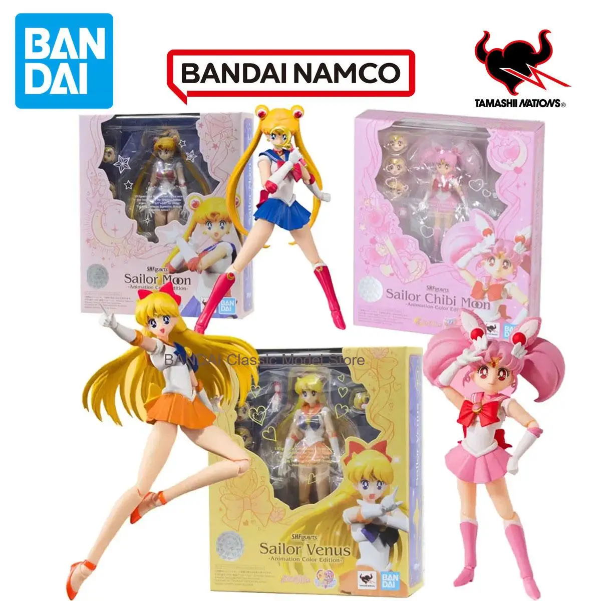 100%Bandai Genuine Figure Sailor Moon Anime SHF Sailor Chibi Moon Venus Animation Color Collection Model Aciton Figure Kids Toys
100%Bandai Genuine Figure Sailor Moon Anime SHF Sailor Chibi Moon Venus Animation Color Collection Model Aciton Figure Kids Toys