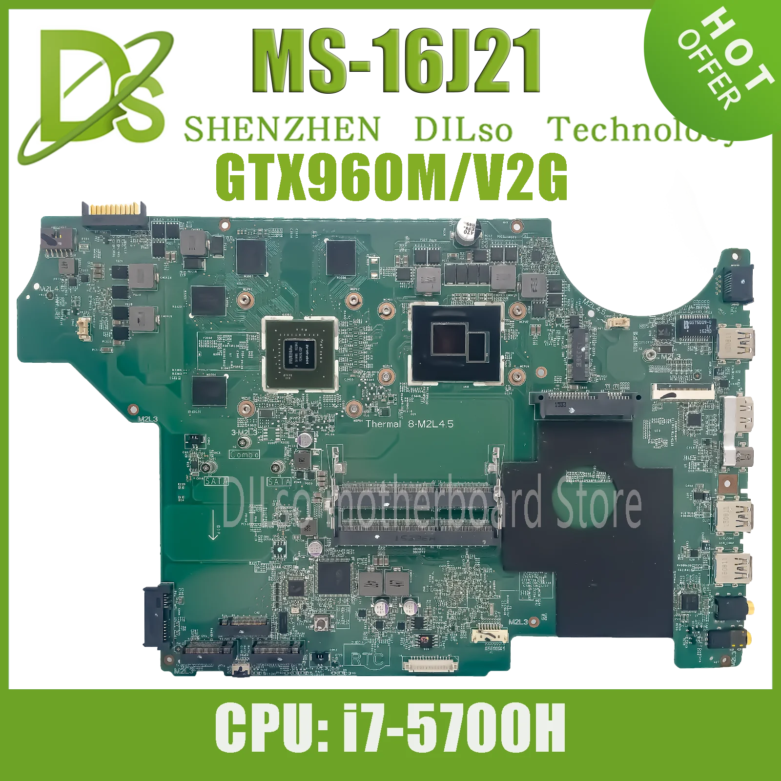 Материнская плата KEFU MS-16J21 для ноутбука MSI MS-16J2 GE62 GE72 I7-5700H GTX960M-2G системная плата 100% Testd Быстрая доставка
Материнская плата KEFU MS-16J21 для ноутбука MSI MS-16J2 GE62 GE72 I7-5700H GTX960M-2G системная плата 100% Testd Быстрая доставка