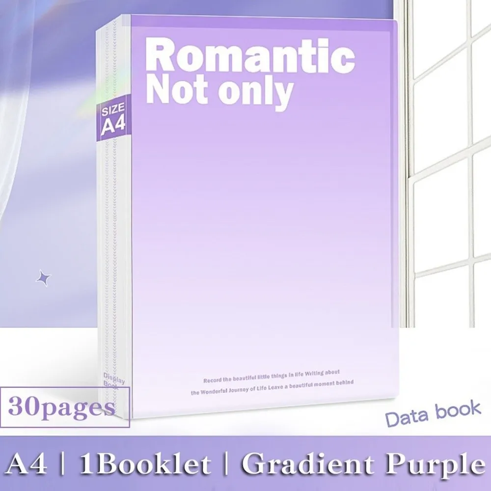 Simple 30/60 Pages A4 File Folder Classification Insert Large Capacity File Bag Plastic Gradient Color Document Storage Bag
Simple 30/60 Pages A4 File Folder Classification Insert Large Capacity File Bag Plastic Gradient Color Document Storage Bag