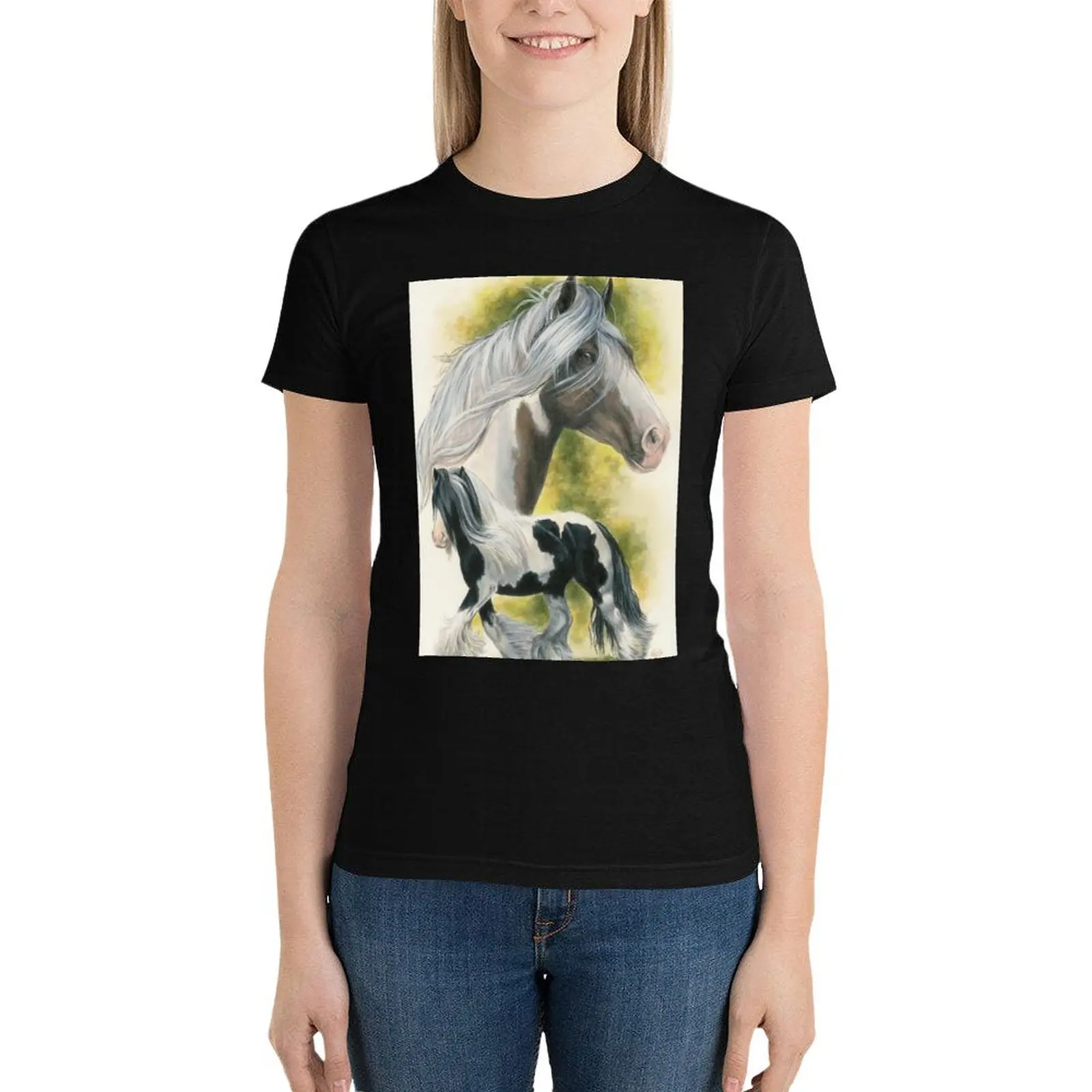 Gypsy Vanner T-Shirt aesthetic clothes cute tops workout shirts for Women loose fit
Gypsy Vanner T-Shirt aesthetic clothes cute tops workout shirts for Women loose fit