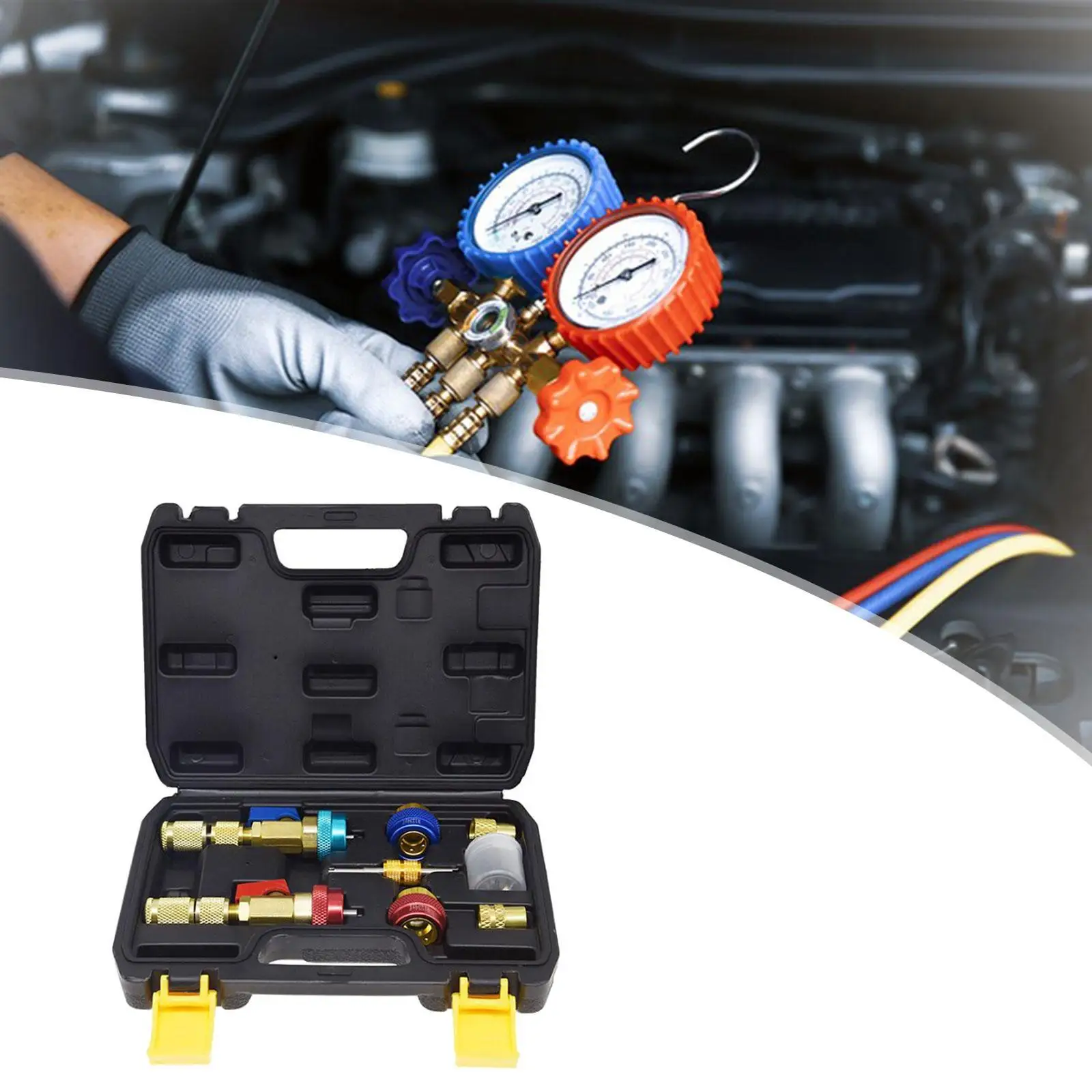 Generic Valve Core Remover for R22 R134A R1234yf Practical with Storage Box Wear
Generic Valve Core Remover for R22 R134A R1234yf Practical with Storage Box Wear