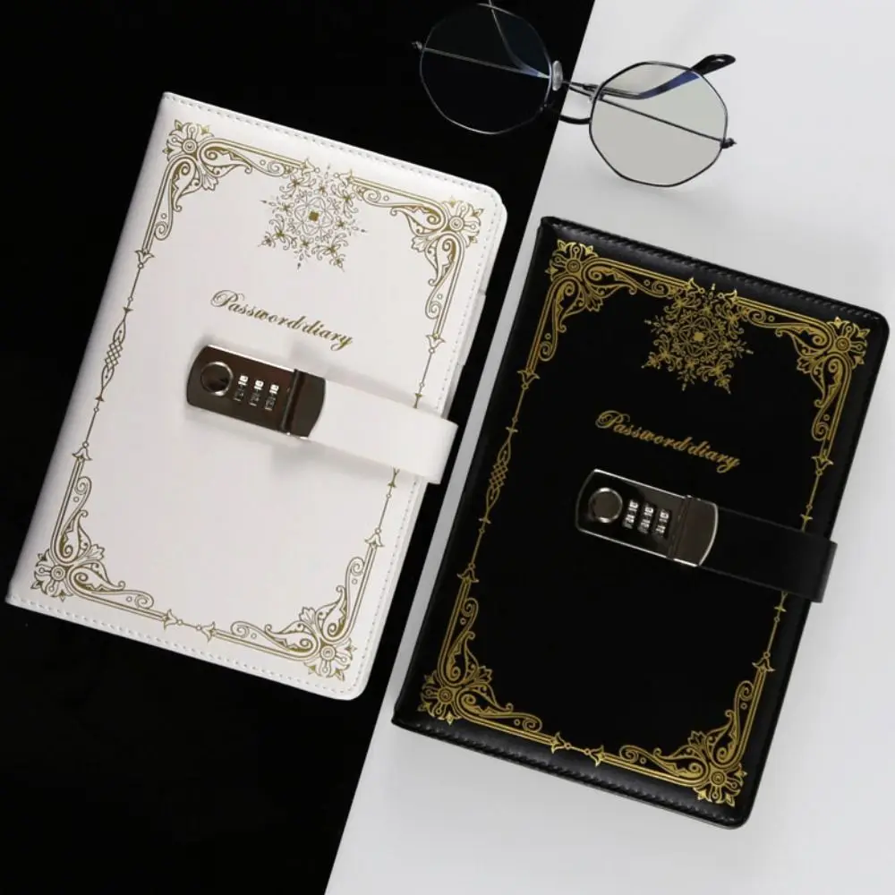 Vintage PU Leather Journal Notebook With Lock Hard Cover Line Paper Diary Writing Pads A5 100Sheets Retro Personal Notebook Work
Vintage PU Leather Journal Notebook With Lock Hard Cover Line Paper Diary Writing Pads A5 100Sheets Retro Personal Notebook Work