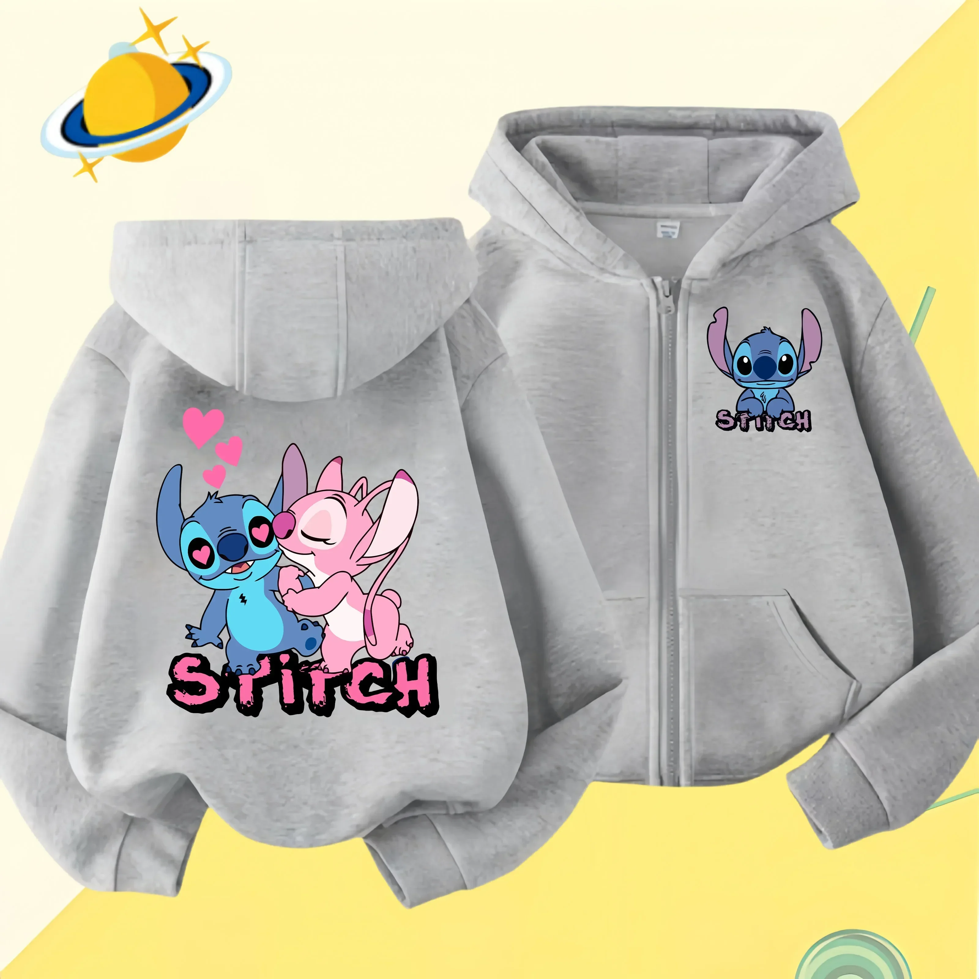 New Style Disney Stitch Cartoon Anime Printing Girls and Boys Zipper Hoodies Spring and Autumn Parent Child Zipper Hoodies
New Style Disney Stitch Cartoon Anime Printing Girls and Boys Zipper Hoodies Spring and Autumn Parent Child Zipper Hoodies