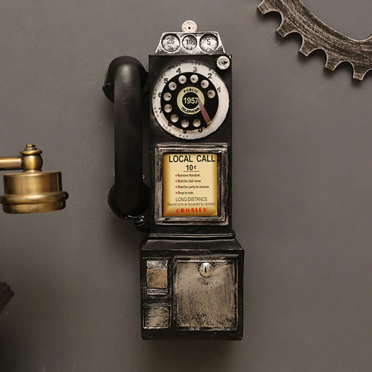 Vintage Resin Landline Phone Prop, Telephone Antique Ornament Desk Decor Figurine Statue Coffee Shops Decorative Model for Cafe
Vintage Resin Landline Phone Prop, Telephone Antique Ornament Desk Decor Figurine Statue Coffee Shops Decorative Model for Cafe