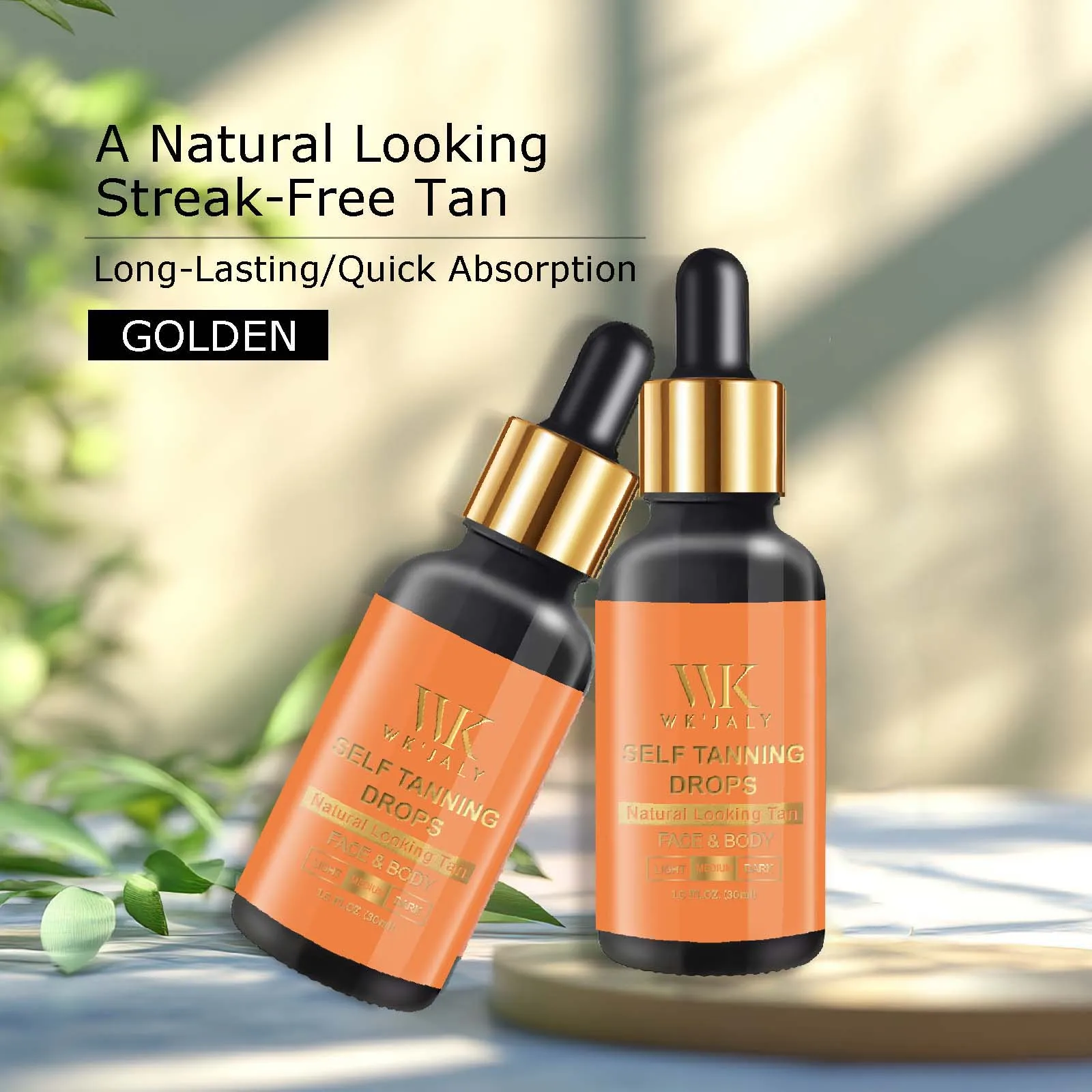 WK JALY Medium Self Tan Drops, Natural Glow Sun Bronzing Drops, Sunless Tanning for Face, Body, Add to Skin Care for Custom Tan
WK JALY Medium Self Tan Drops, Natural Glow Sun Bronzing Drops, Sunless Tanning for Face, Body, Add to Skin Care for Custom Tan