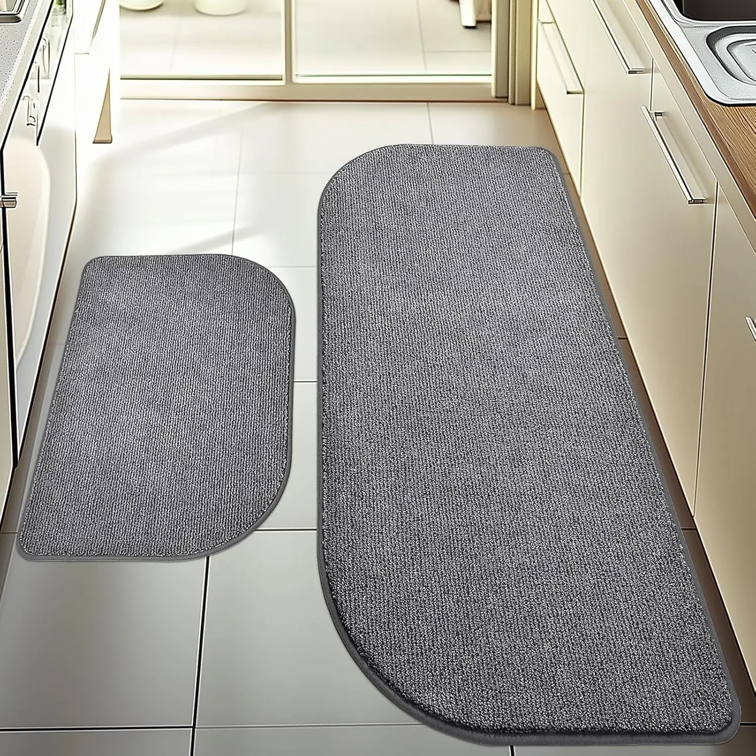 Non Slip Kitchen Rugs Set of 2 - Absorbent & Machine Washable Mats for Floor, Entryway, Laundry, Bathroom
Non Slip Kitchen Rugs Set of 2 - Absorbent & Machine Washable Mats for Floor, Entryway, Laundry, Bathroom