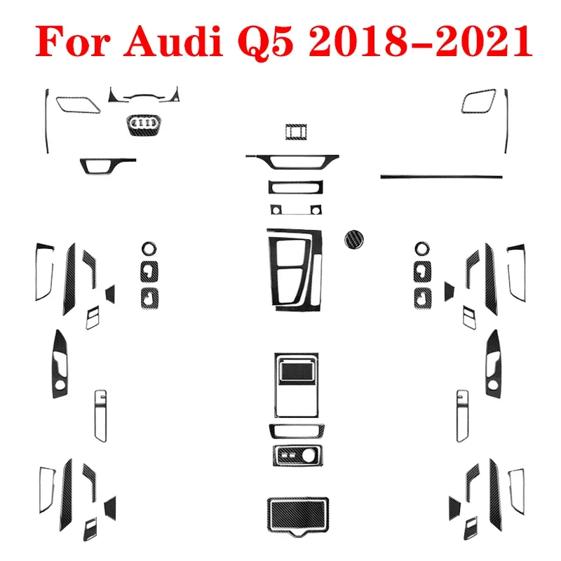 Auto Interior Mouldings Decorative Accessories For Audi Q5 2018 2019 2020 2021 Carbon Fiber Black Car Stickers Cover Trim
Auto Interior Mouldings Decorative Accessories For Audi Q5 2018 2019 2020 2021 Carbon Fiber Black Car Stickers Cover Trim