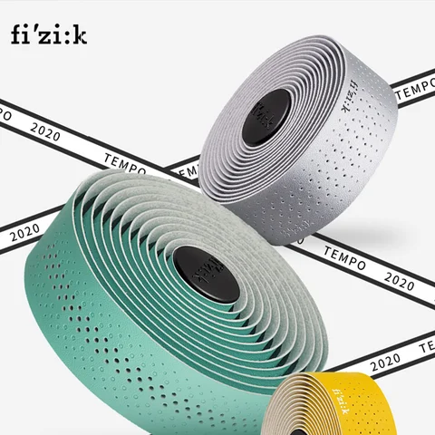 Fizik Tempo Leather Handlebar Tape, Anti-Slip Shock-Absorbing Durable Road & MTB Bike Bar Wrap, Comfortable Cycling Grip