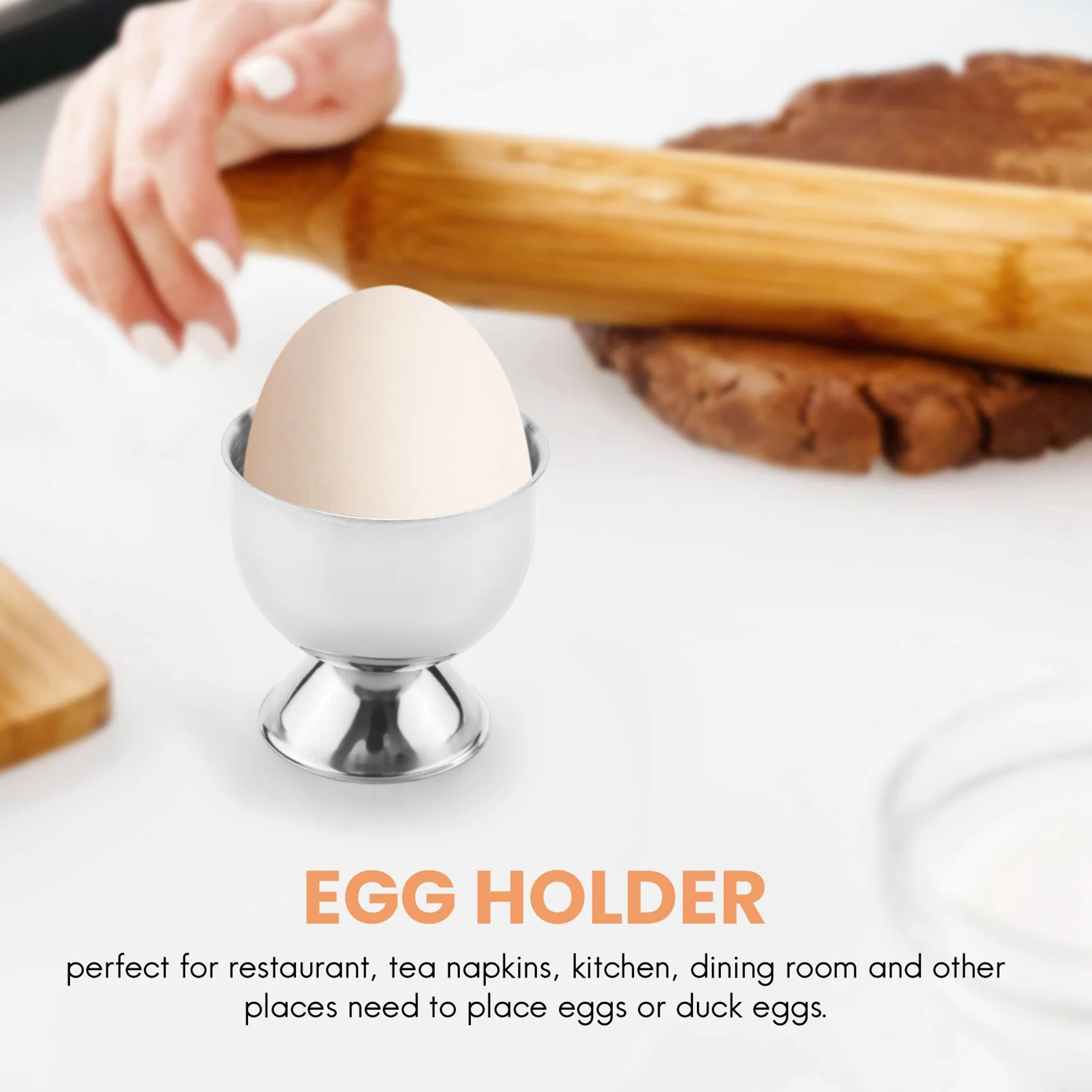 Подставка для яиц YHYS, поднос для яиц из нержавеющей стали, держатель для яиц, приготовленных на пару, можно мыть в посудомоечной машине (4 шт. в упаковке)
Подставка для яиц YHYS, поднос для яиц из нержавеющей стали, держатель для яиц, приготовленных на пару, можно мыть в посудомоечной машине (4 шт. в упаковке)