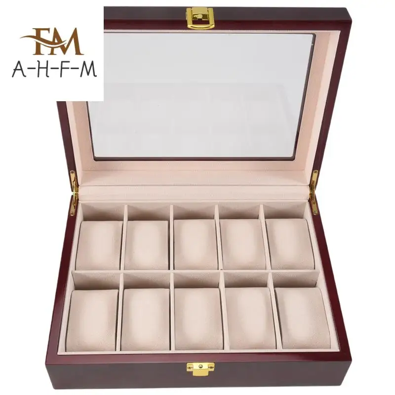 Luxury Wooden Watch Box Watch Holder Box For Watches Men Glass Top Jewelry Organizer Box 10 Grids Watch Organizer
Luxury Wooden Watch Box Watch Holder Box For Watches Men Glass Top Jewelry Organizer Box 10 Grids Watch Organizer