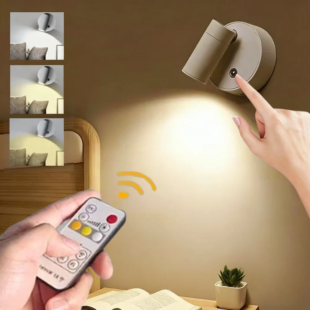 LED light magnetic USB Rechargeable Wall Light Spotlight Wireless No Punch Reading Light With Touch Switch Dimmable Bedside Lamp
LED light magnetic USB Rechargeable Wall Light Spotlight Wireless No Punch Reading Light With Touch Switch Dimmable Bedside Lamp