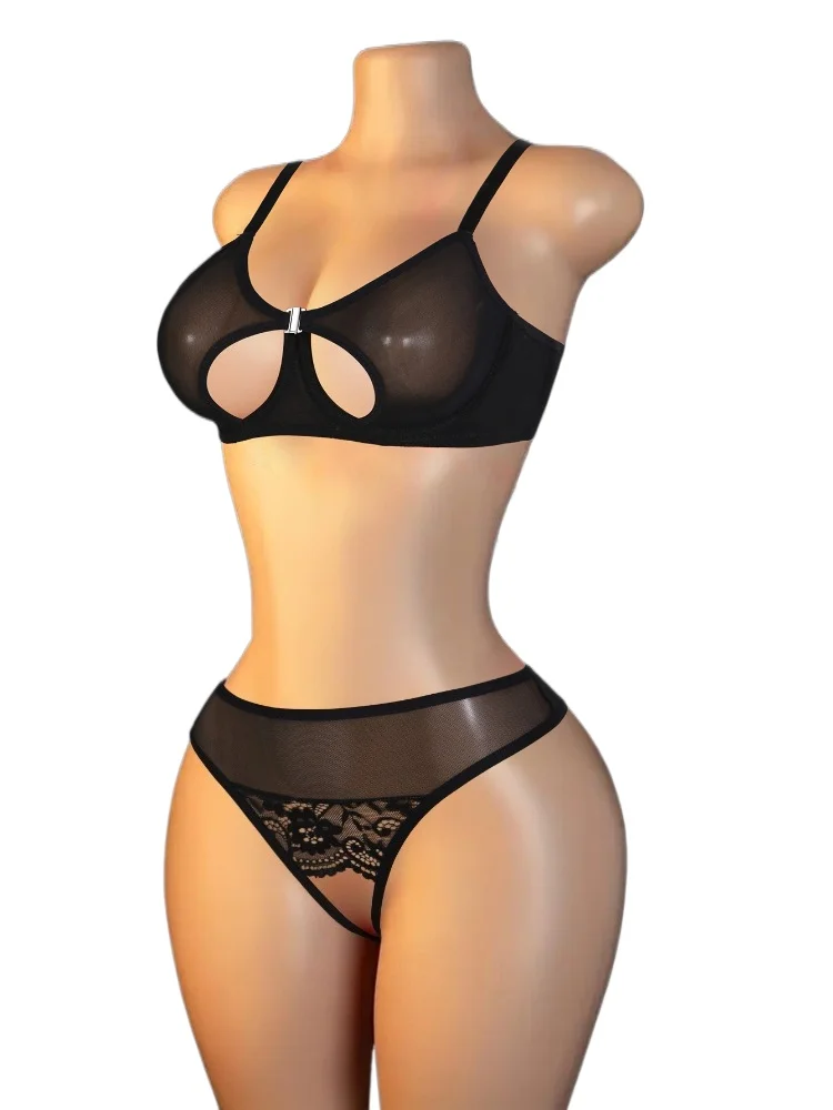 Sexy Mesh Cutout Lingerie Set for Women Open Hole Bra Crotchless Panty 2 Piece Sheer Lingerie Set Naughty Outfits Shapewear
Sexy Mesh Cutout Lingerie Set for Women Open Hole Bra Crotchless Panty 2 Piece Sheer Lingerie Set Naughty Outfits Shapewear