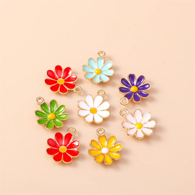 20pcs 15x18mm Cute Enamel Flower Charms for Jewelry Making Earrings Pendants Necklaces Bracelets DIY Handmade Crafts Accessories
20pcs 15x18mm Cute Enamel Flower Charms for Jewelry Making Earrings Pendants Necklaces Bracelets DIY Handmade Crafts Accessories