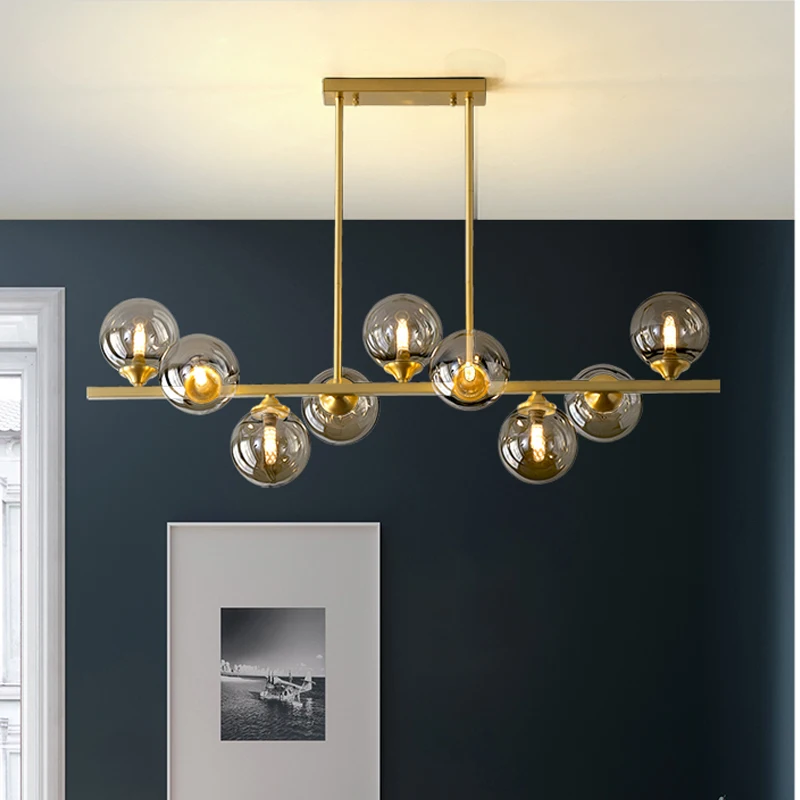 Nordic Light Luxury Dining Room Led Chandelier Is Suitable For Ceiling Light Modern Living Room Bedroom Glass Ball Chandelier
Nordic Light Luxury Dining Room Led Chandelier Is Suitable For Ceiling Light Modern Living Room Bedroom Glass Ball Chandelier