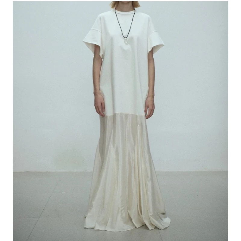 2025 Spring/Summer New Nordic Loose Long Style Design with Splicing Fish Tail Short Sleeve Dress
2025 Spring/Summer New Nordic Loose Long Style Design with Splicing Fish Tail Short Sleeve Dress