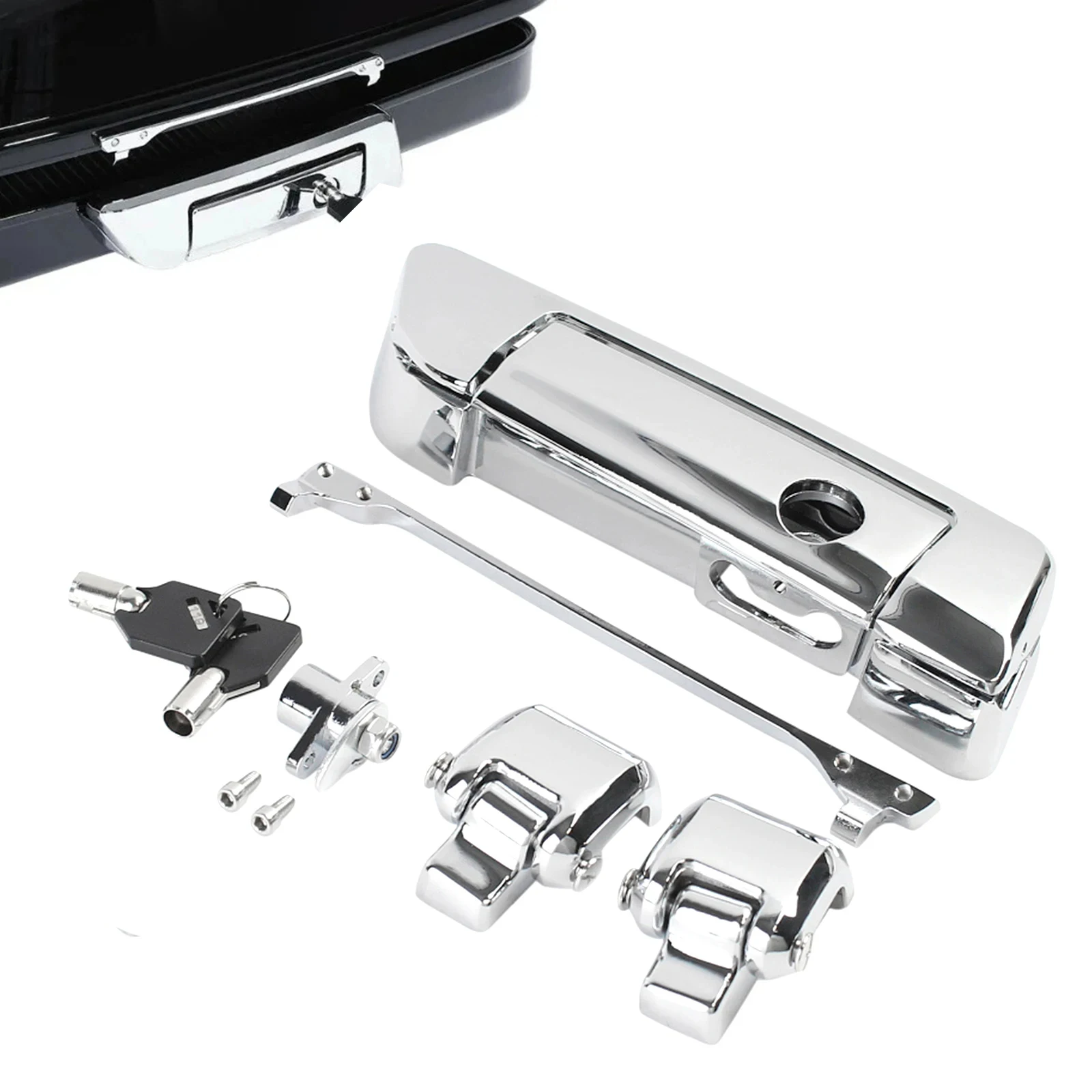 Мотоциклетные хромированные защелки багажника, петли для ключей для Harley Tour Pak Touring Electra Road Street Glide Ultra-Classic 2014-2024
Мотоциклетные хромированные защелки багажника, петли для ключей для Harley Tour Pak Touring Electra Road Street Glide Ultra-Classic 2014-2024