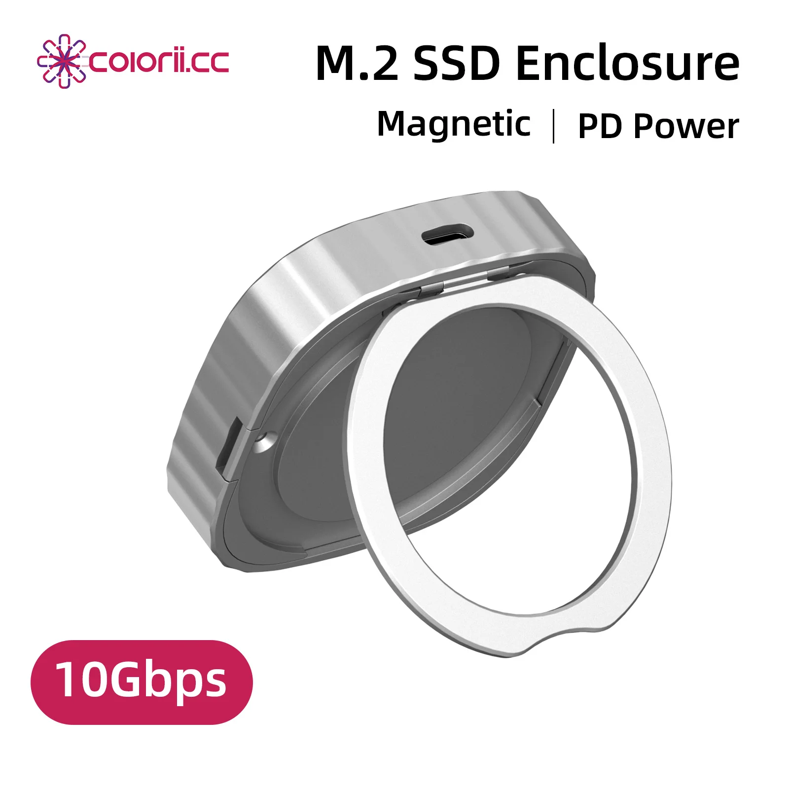 Magnetic M.2 2230 NVMe SSD Enclosure USB C 3.1 to Nvme PCI-E 10Gbps M.2 SSD Case External SSD for Laptop iPhone 17 Pro Max
Magnetic M.2 2230 NVMe SSD Enclosure USB C 3.1 to Nvme PCI-E 10Gbps M.2 SSD Case External SSD for Laptop iPhone 17 Pro Max
