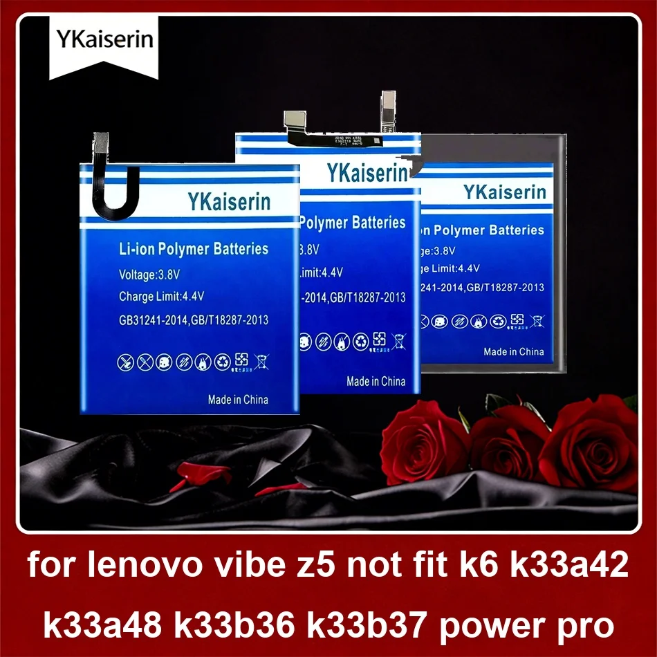 Mobile Phone Battery For Lenovo Vibe Z5 Not Fit K6 k33a42 k33a48 k33b36 k33b37 Power Pro BL267 L78031 L78032 4000-5000mAh
Mobile Phone Battery For Lenovo Vibe Z5 Not Fit K6 k33a42 k33a48 k33b36 k33b37 Power Pro BL267 L78031 L78032 4000-5000mAh