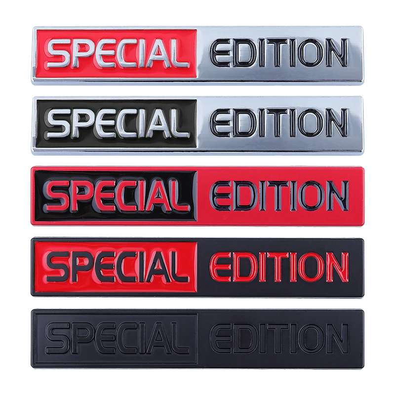 3D Car Styling SPECIAL EDITION Metal Adhesive Emblem Rear Trunk Badge Fender Sticker Body Decal Car Accessories Car Sticker
3D Car Styling SPECIAL EDITION Metal Adhesive Emblem Rear Trunk Badge Fender Sticker Body Decal Car Accessories Car Sticker