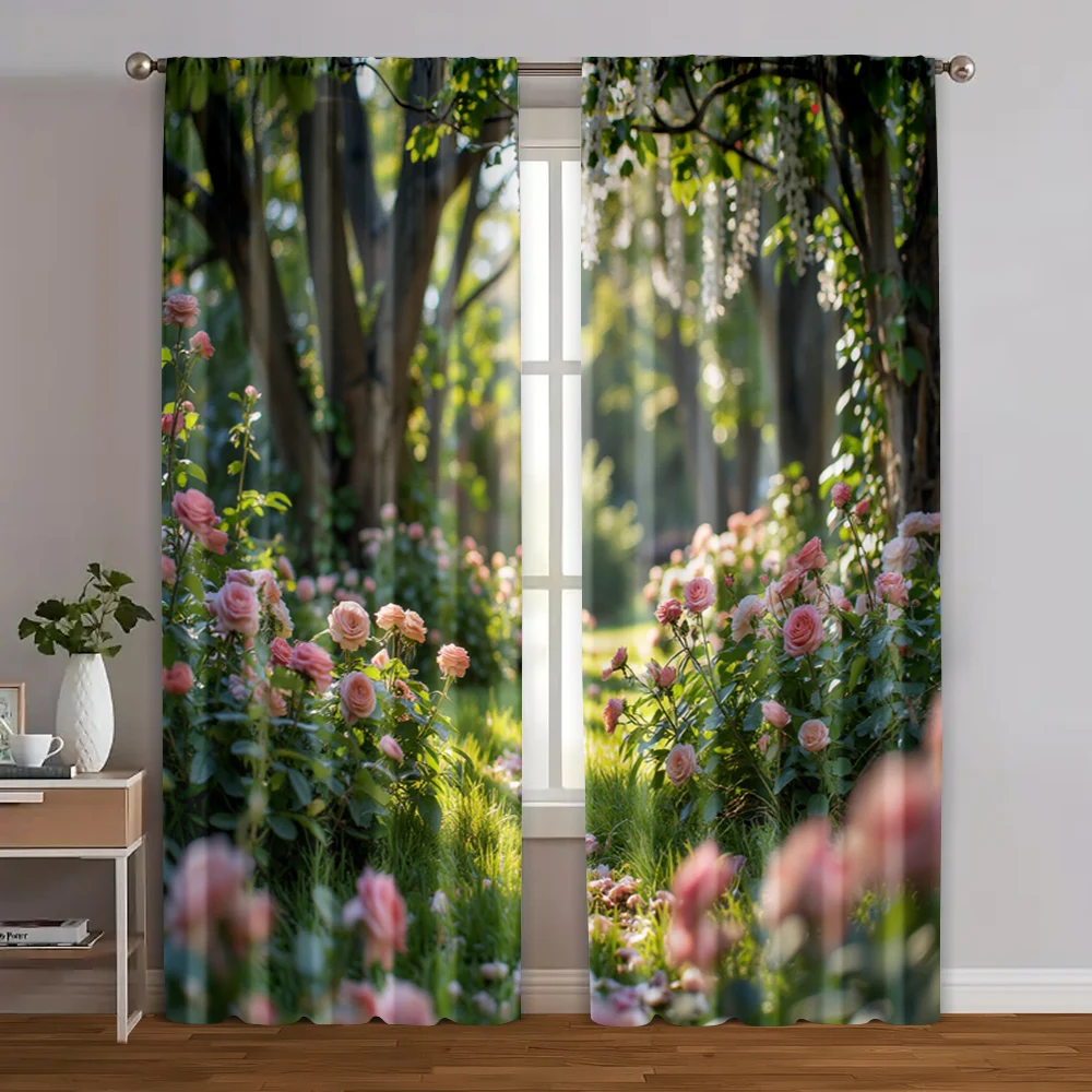 2pcs, Creative Curtains Elegant Rose Window Versatile Polyester (without rod) Decorations Inside Use for Living Room and
2pcs, Creative Curtains Elegant Rose Window Versatile Polyester (without rod) Decorations Inside Use for Living Room and