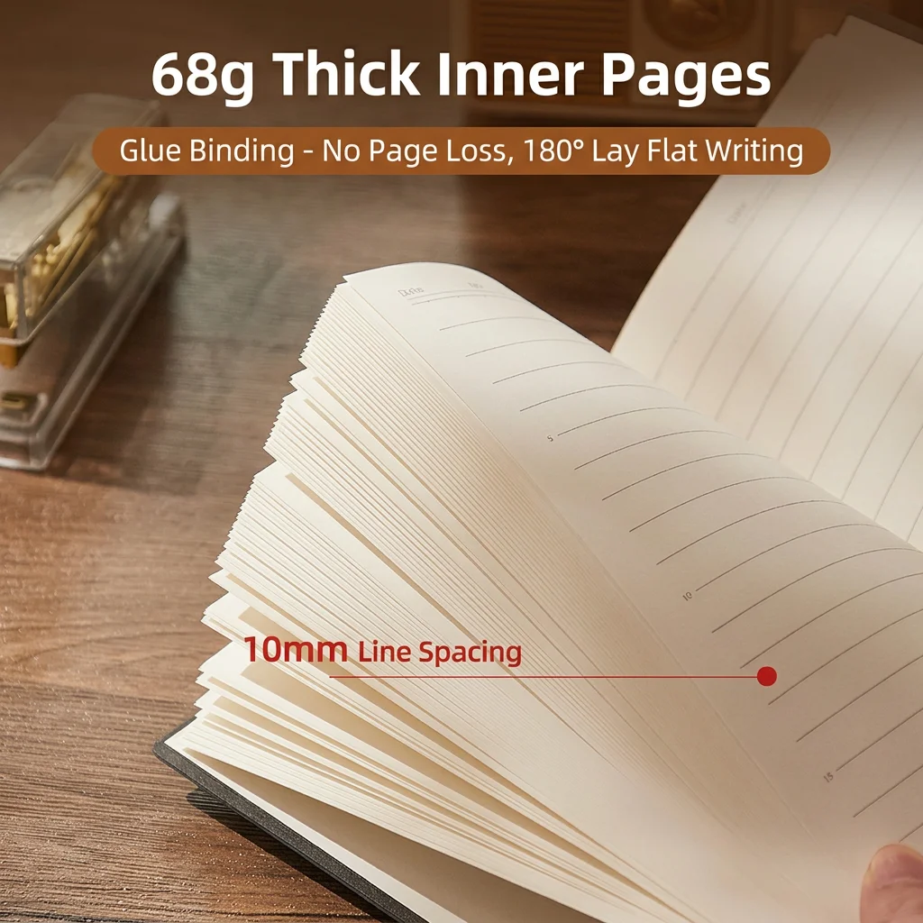 Office Business Notebook Minimalist Lined Notebook A5 Soft Cover Notebook Thickened Skin-Feel Faux Leather Journal For Business
Office Business Notebook Minimalist Lined Notebook A5 Soft Cover Notebook Thickened Skin-Feel Faux Leather Journal For Business