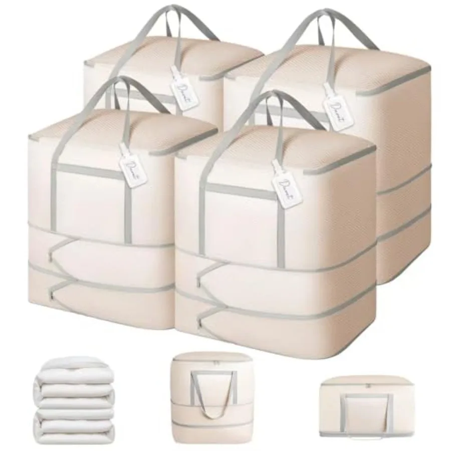 Comforter Storage Bag - 120L Large Blanket Storage Compression Bags with Handles, Washable Clothes Storage Totes for Moving Clo
Comforter Storage Bag - 120L Large Blanket Storage Compression Bags with Handles, Washable Clothes Storage Totes for Moving Clo