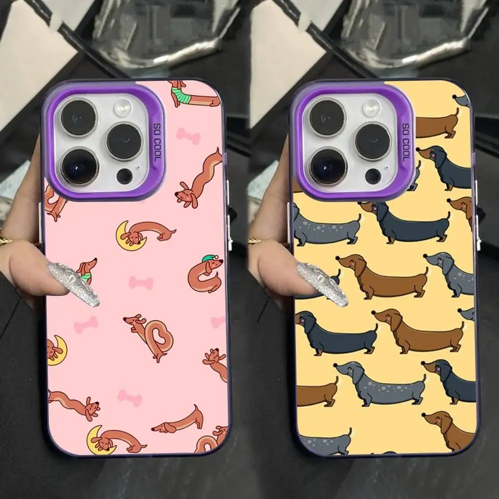 Cartoon Art Dachshund Dog Phone Case For iPhone 16,15,14,17,13,12,11,XS,Mini,Pro,SE,MAX Purple Matte Silicone Cover 
Cartoon Art Dachshund Dog Phone Case For iPhone 16,15,14,17,13,12,11,XS,Mini,Pro,SE,MAX Purple Matte Silicone Cover