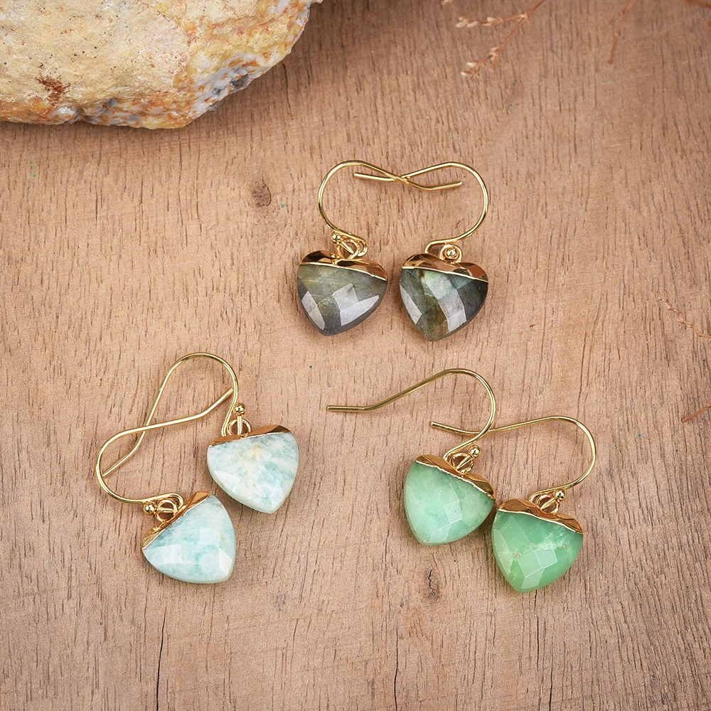 Heart Shape Gold Plated Amethyst Natural Stone Dangle Earrings, Labradorite Gemstone Drop Earring for Women, Rose Quartz Jewelry
Heart Shape Gold Plated Amethyst Natural Stone Dangle Earrings, Labradorite Gemstone Drop Earring for Women, Rose Quartz Jewelry