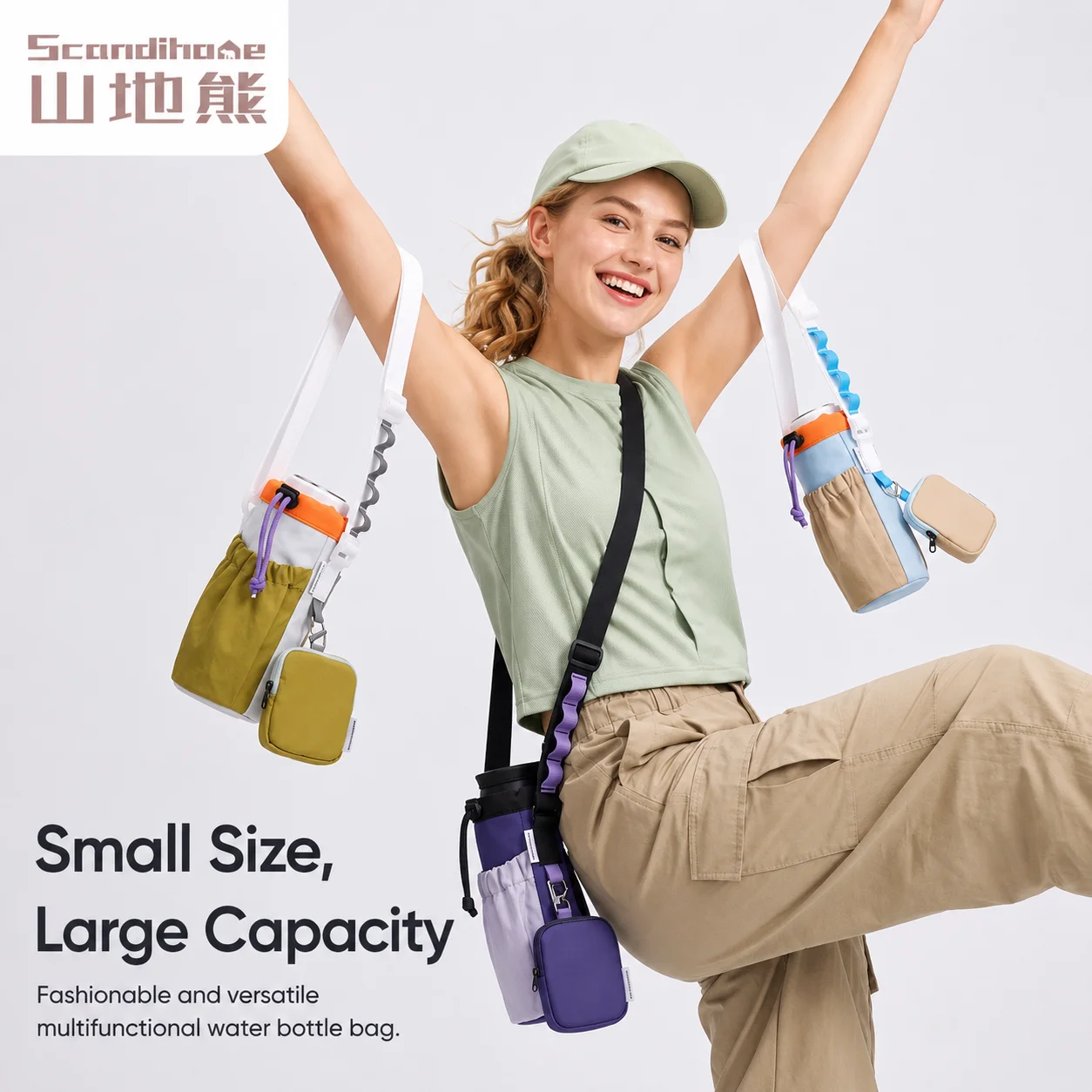 3-in-1 Small Shoulder Bag for Water Bottle Phone & Earphones Multi-Pocket Travel Purse with Adjustable Strap for Men Women
3-in-1 Small Shoulder Bag for Water Bottle Phone & Earphones Multi-Pocket Travel Purse with Adjustable Strap for Men Women