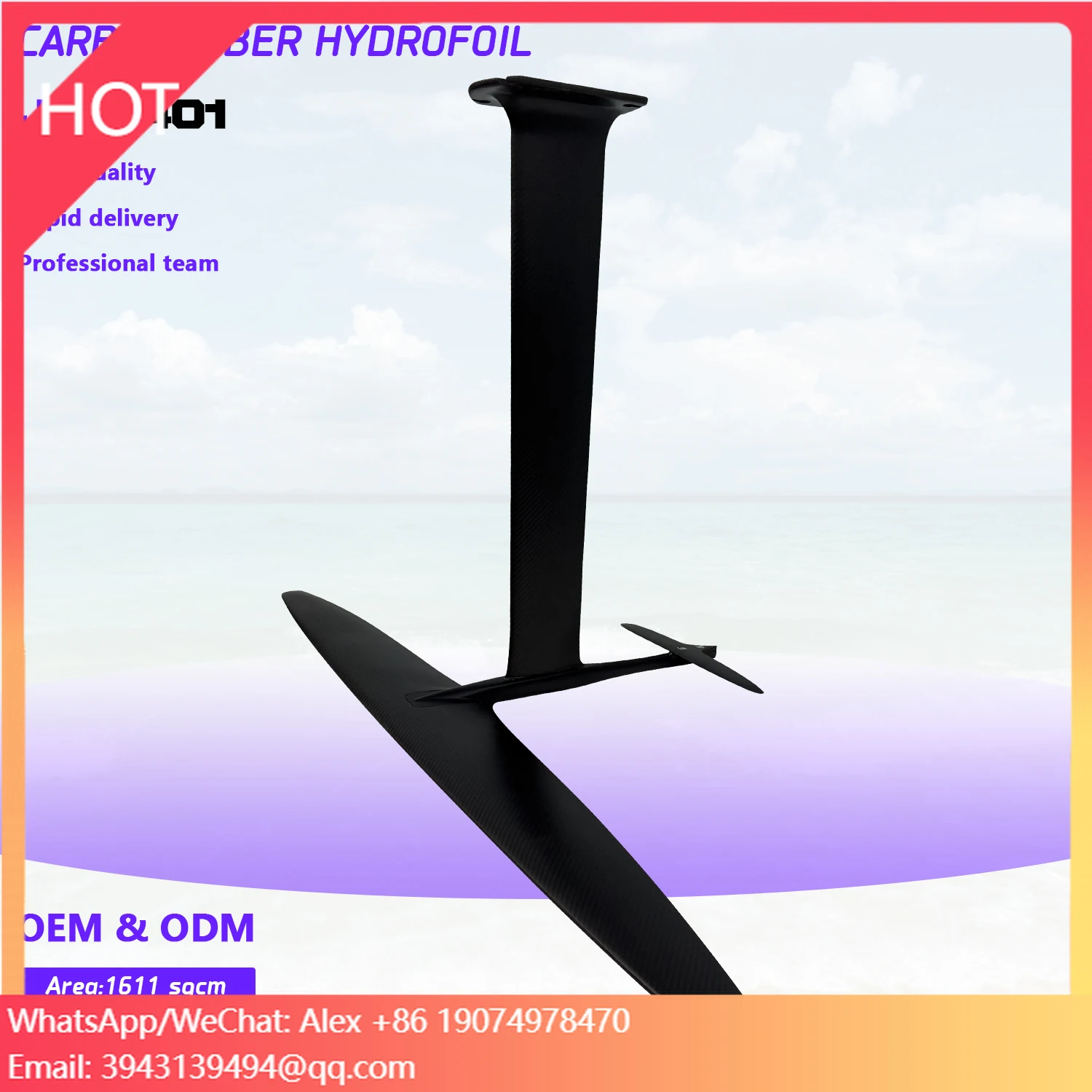 Горячая новинка 2025: Гидрофойл JFS ART Pro 1401, высокопроизводительный, 1611 см², мачта из алюминия и карбона, легкий и жесткий, для кайтсерфинга, SUP и вингфойла
Горячая новинка 2025: Гидрофойл JFS ART Pro 1401, высокопроизводительный, 1611 см², мачта из алюминия и карбона, легкий и жесткий, для кайтсерфинга, SUP и вингфойла