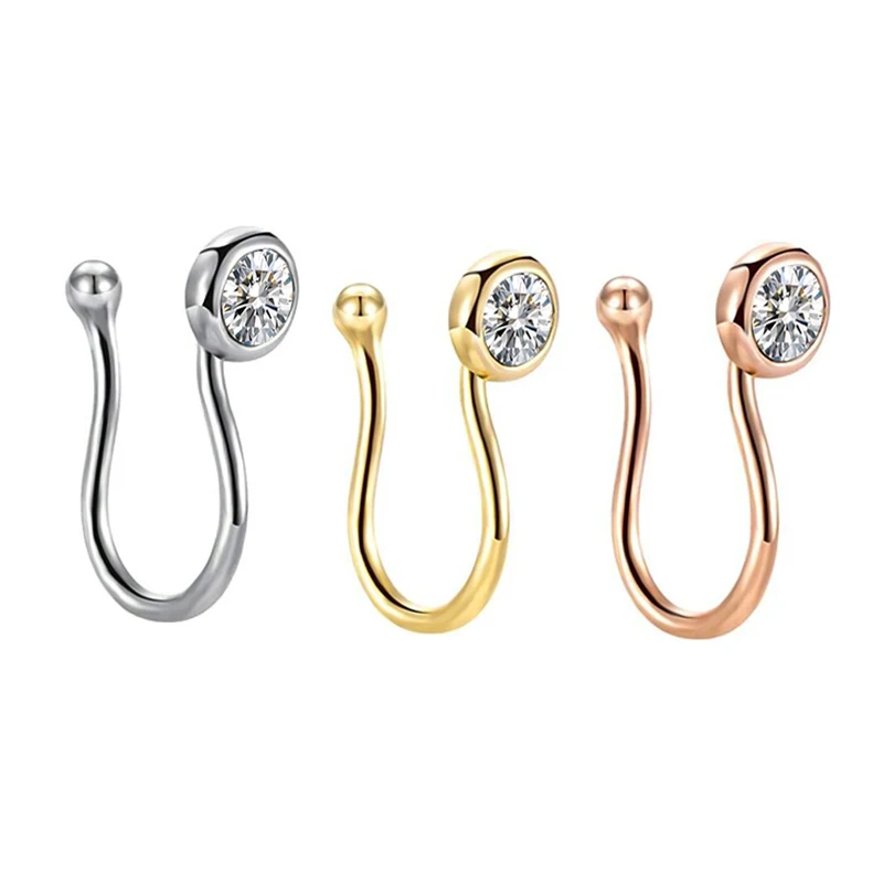 Fake Septum Fake Nose Ring Fake Nose Cuff U Shape Nose Ring Fake Nose Piercing for Women 3 color cz gem body piercing
Fake Septum Fake Nose Ring Fake Nose Cuff U Shape Nose Ring Fake Nose Piercing for Women 3 color cz gem body piercing