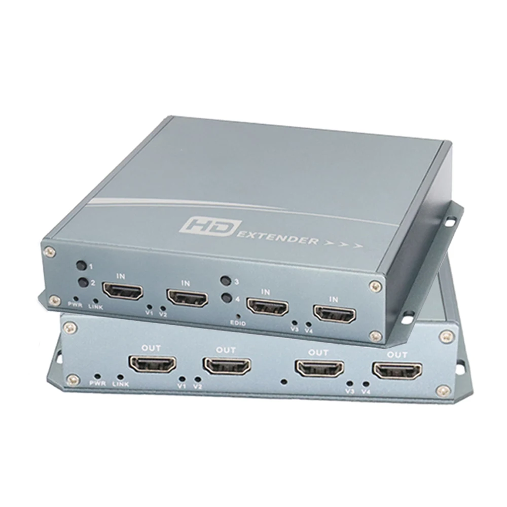 4CH HDMI Fiber Converter, 1080P@60Hz Video Optical Transceiver, LC, including transmitter and receiver
4CH HDMI Fiber Converter, 1080P@60Hz Video Optical Transceiver, LC, including transmitter and receiver