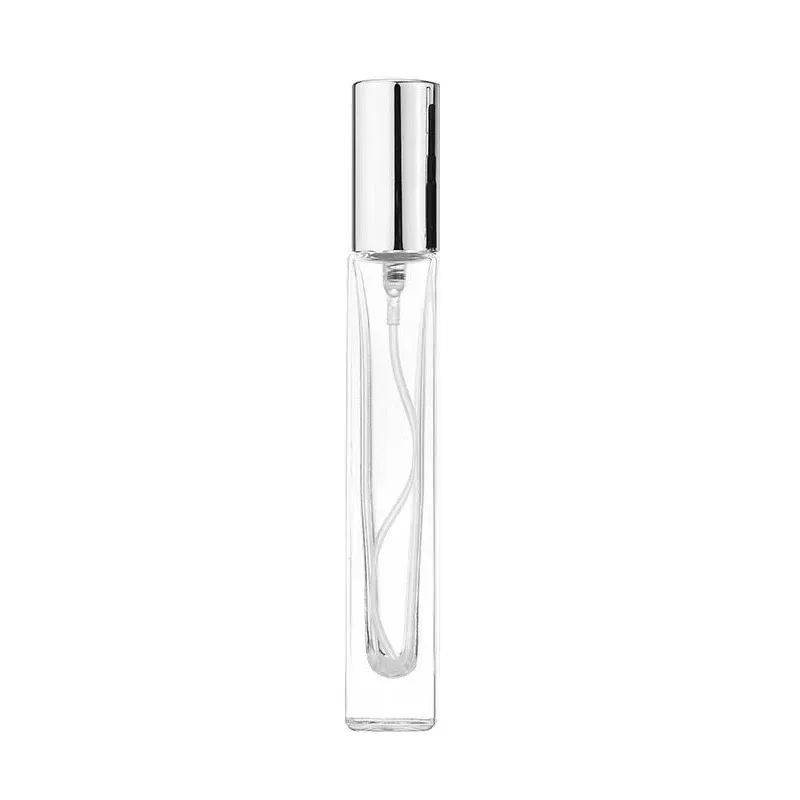 10ml Thick Clear Glass Perfume Bottle Square Round Refillable Perfume Spray Atomizer Bottle with Black Gold Silver Lid
10ml Thick Clear Glass Perfume Bottle Square Round Refillable Perfume Spray Atomizer Bottle with Black Gold Silver Lid